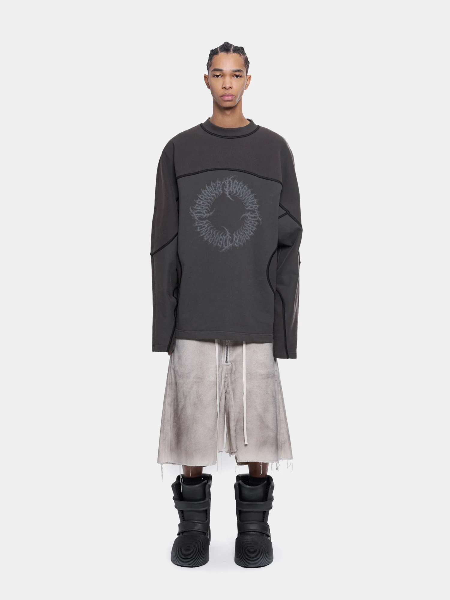 Шорты ARNODEFRANCE Dirty Baggy Shorts White