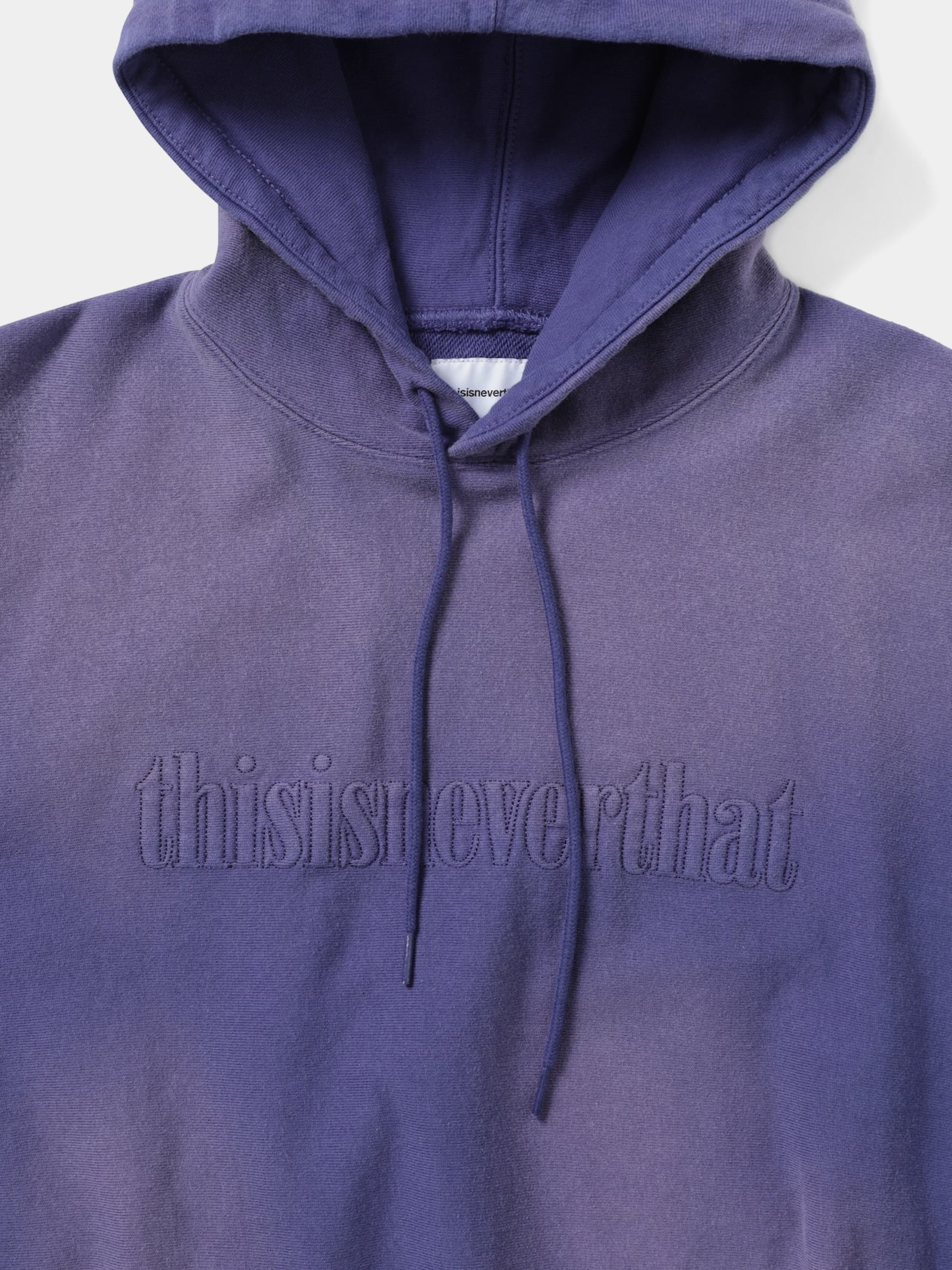 Худи thisisneverthat Faded Embroidery Hoodie Purple