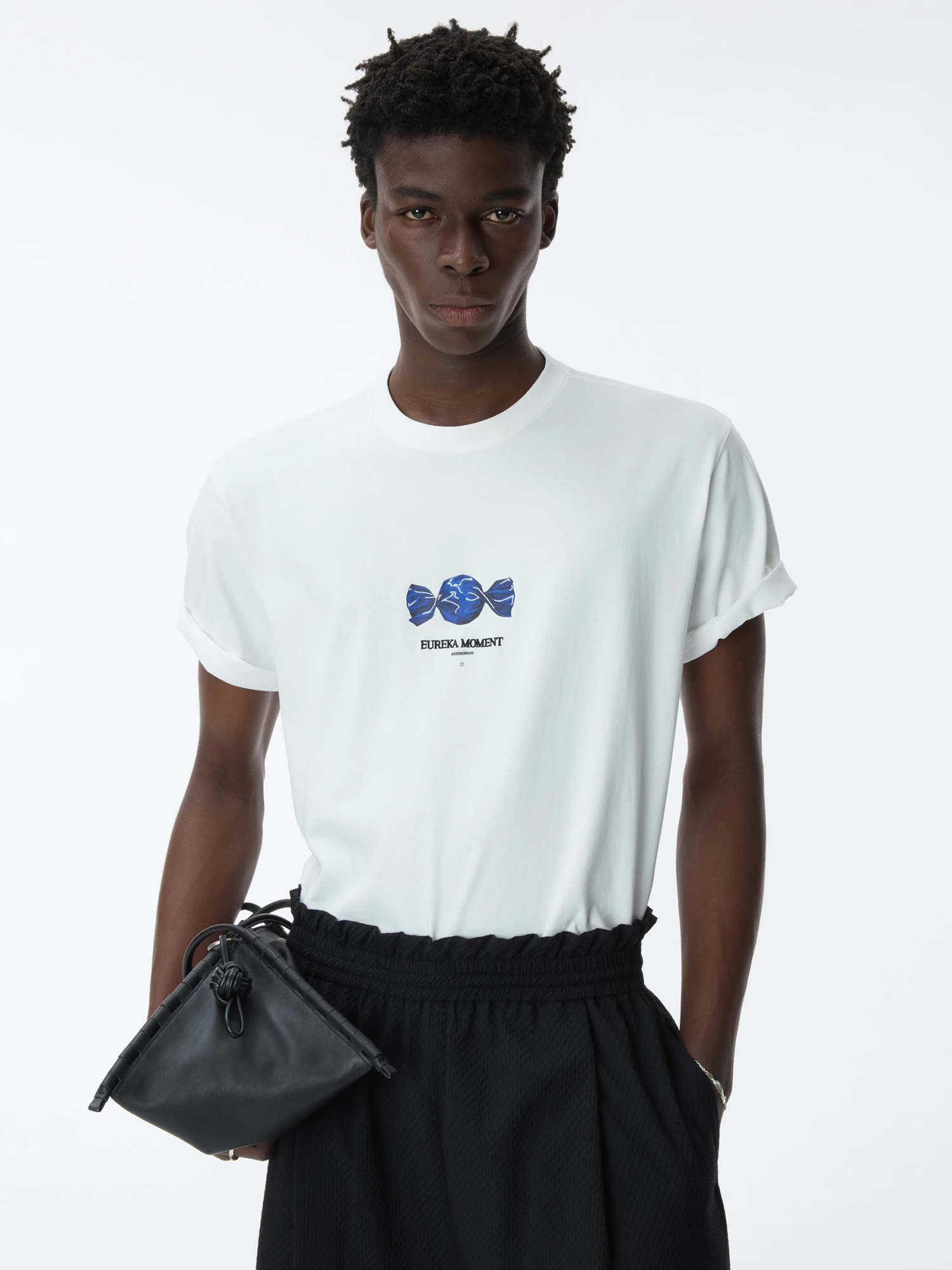 Футболка ADERERROR Lolly Product. 50 Off White
