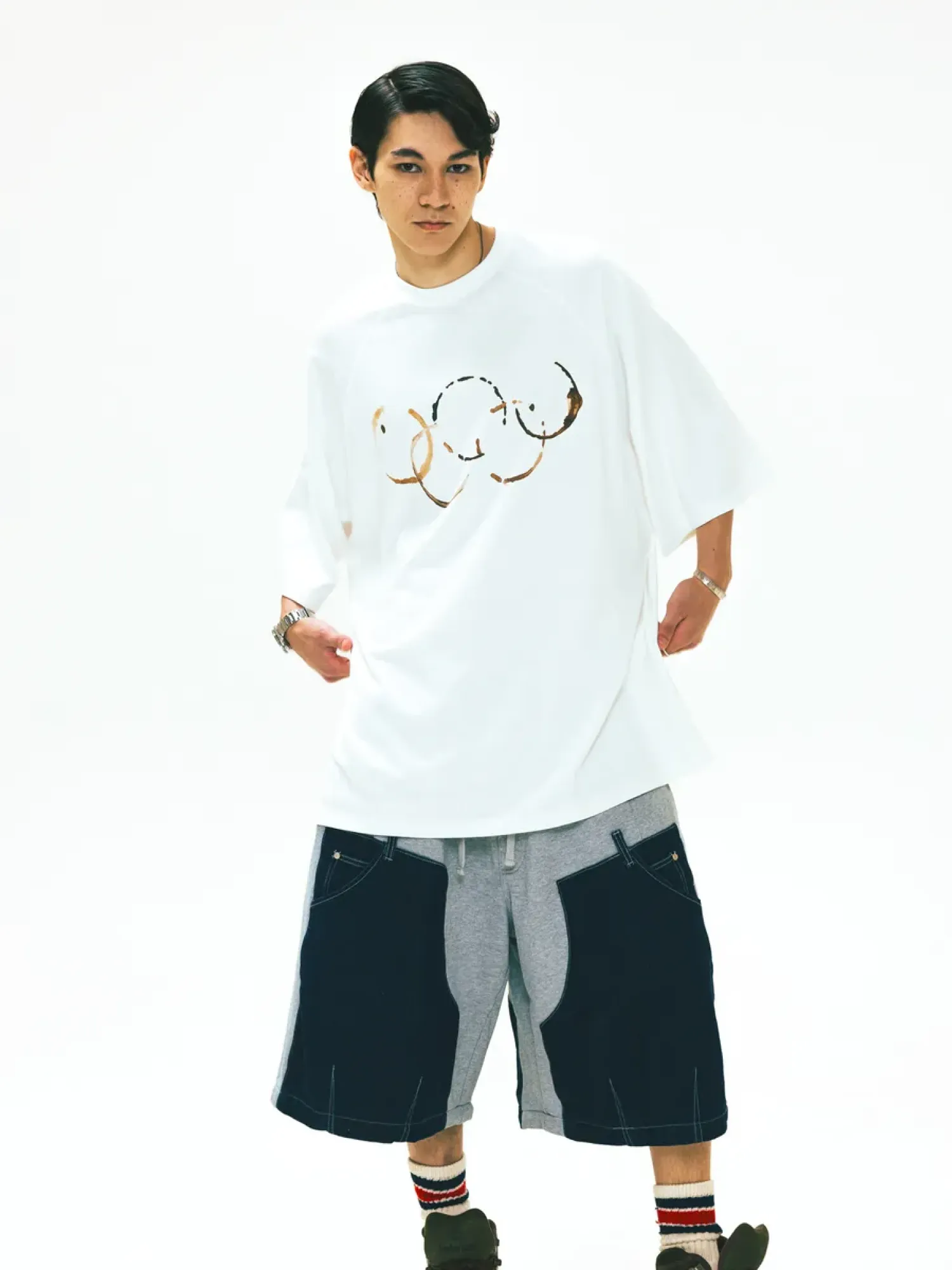 Футболка ANGLAN Espresso Rings Half Tee White