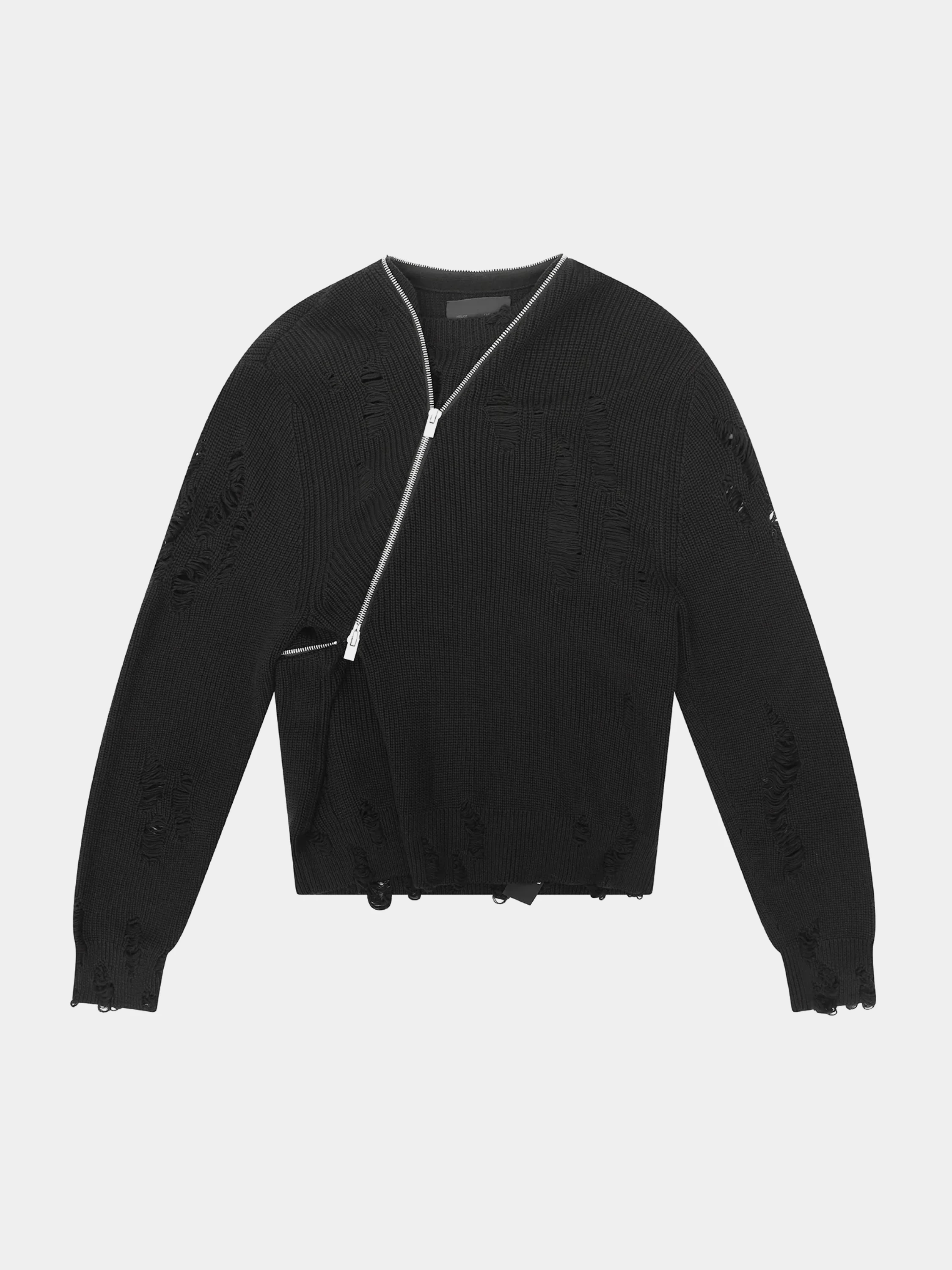 Свитер HELIOT EMIL Convex Distressed Knit Black