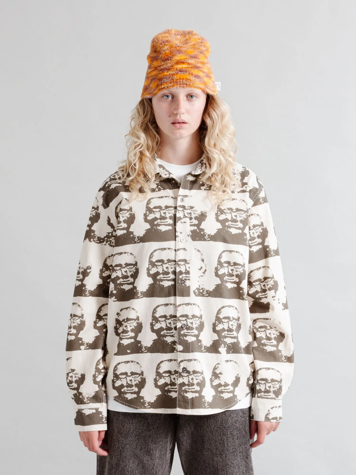 Рубашка Heresy Stone Head Shirt Ecru