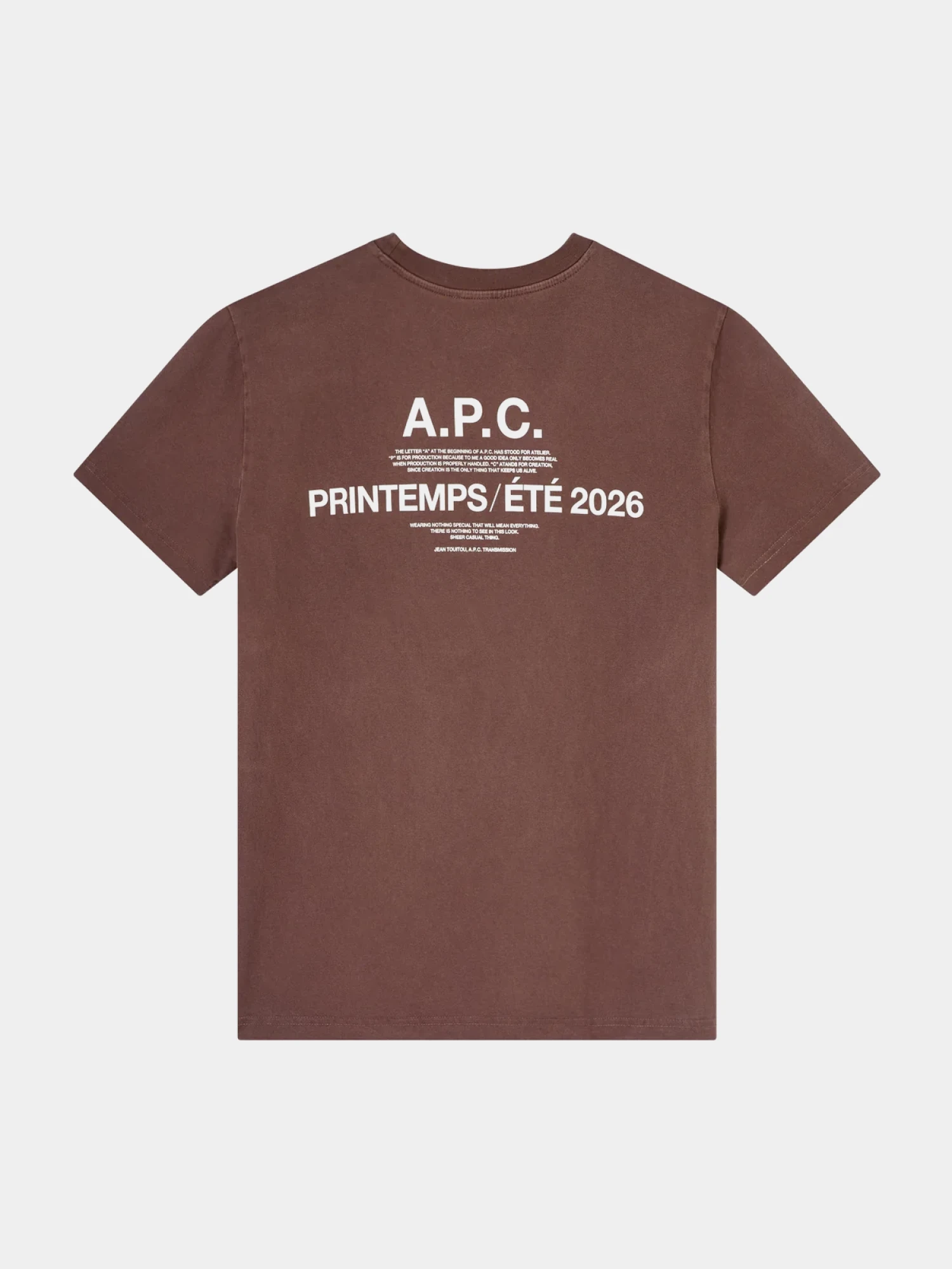 Футболка A.P.C. Manche Courte Printemps26 Brown