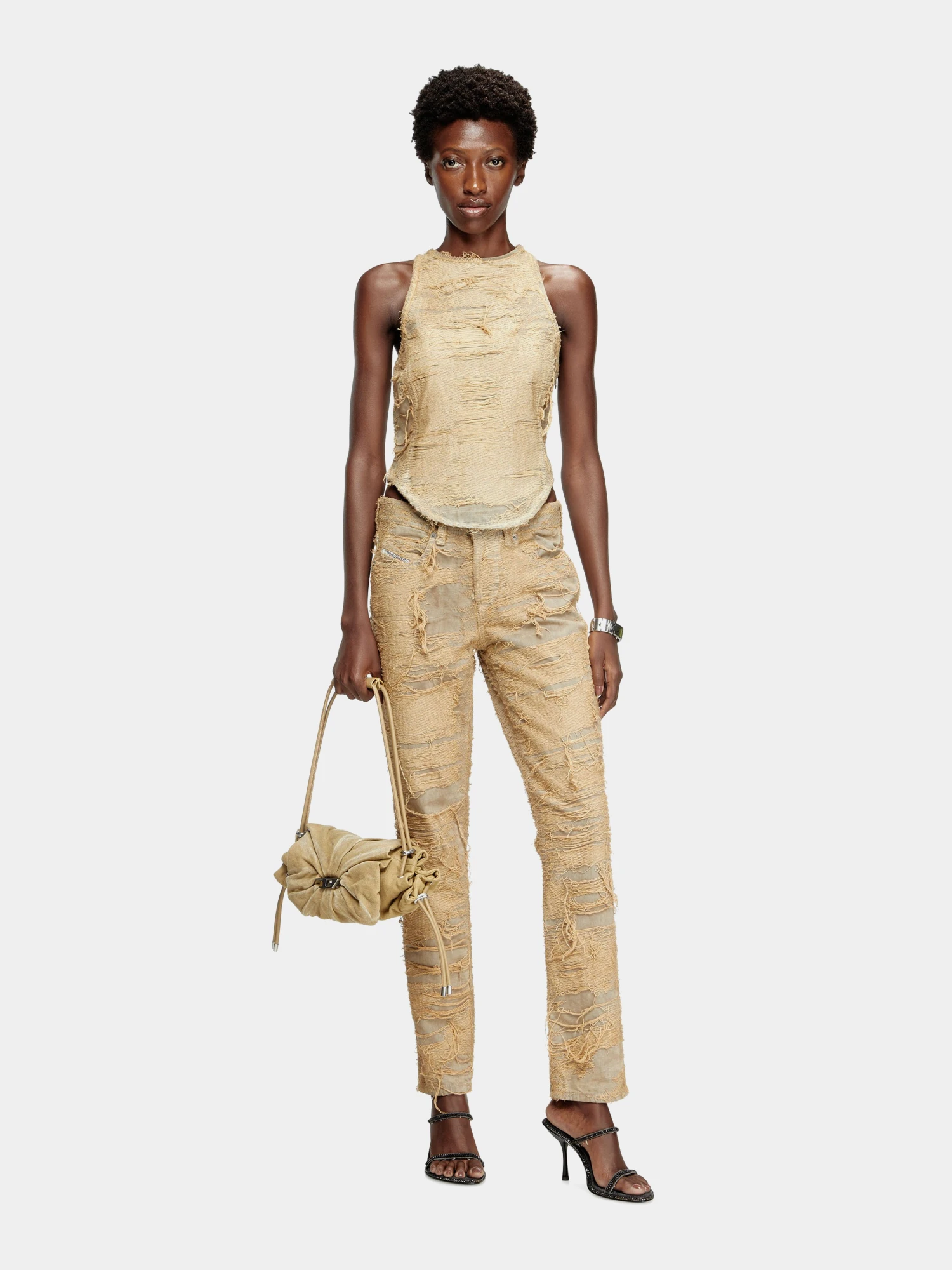 Женский топ Diesel De-Astro-Fsg Beige