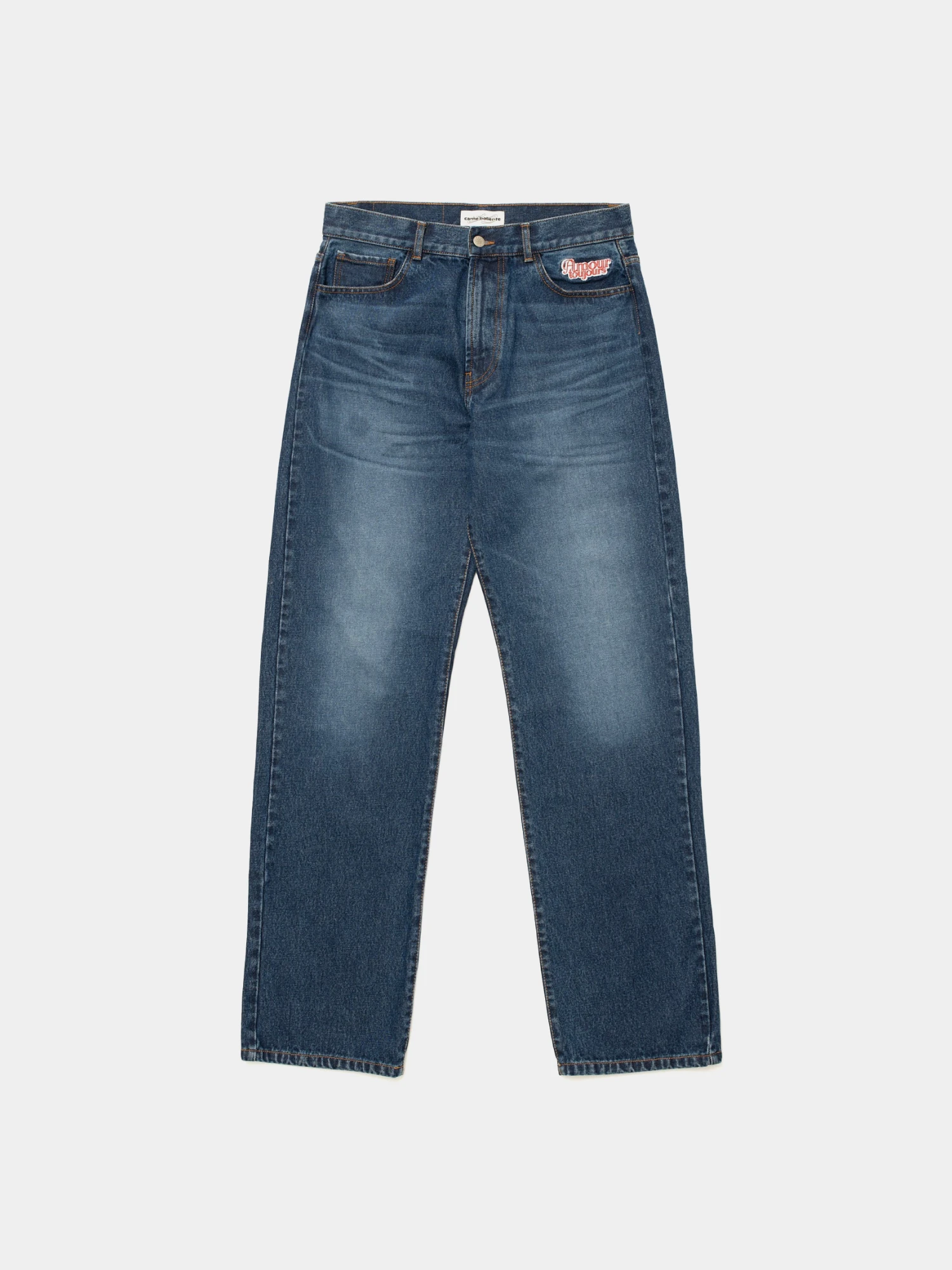 Джинсы Carne Bollente Back Pocket Pleasures Washed Blue
