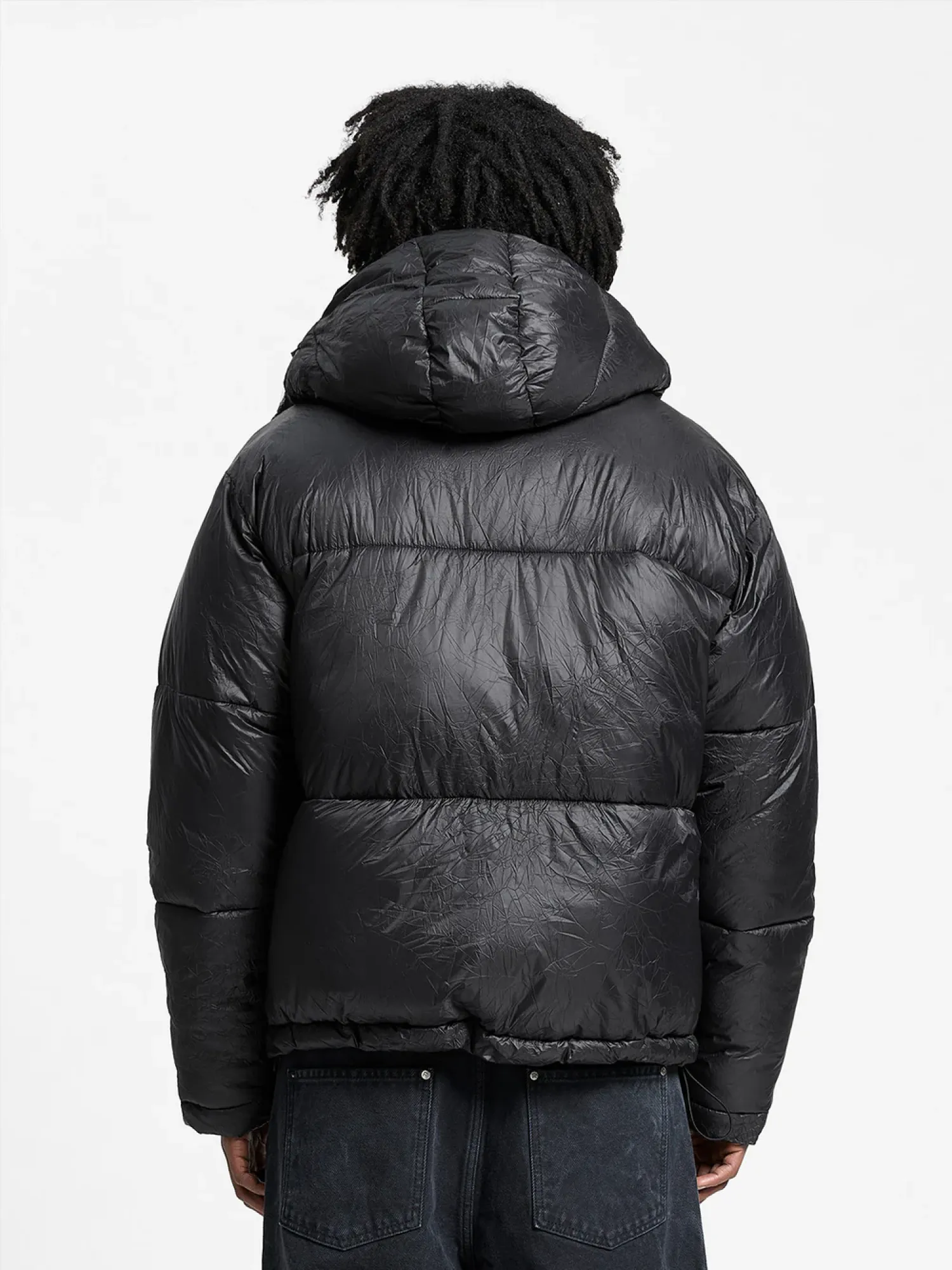 Пуховик RETERNITY Wrinkled Puffer Jacket Black