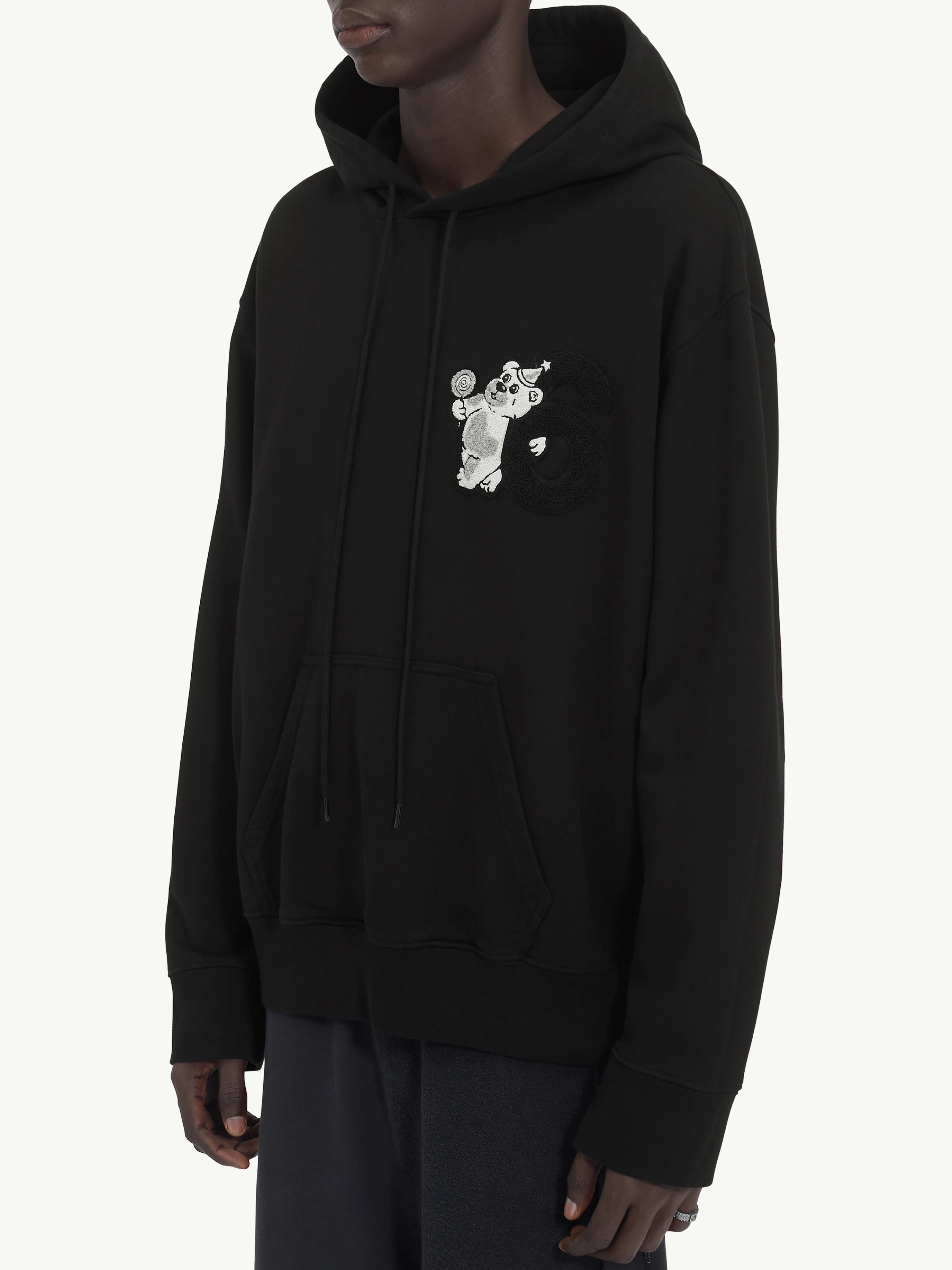 Худи MM6 Maison Margiela Unbrushed Jersey Black