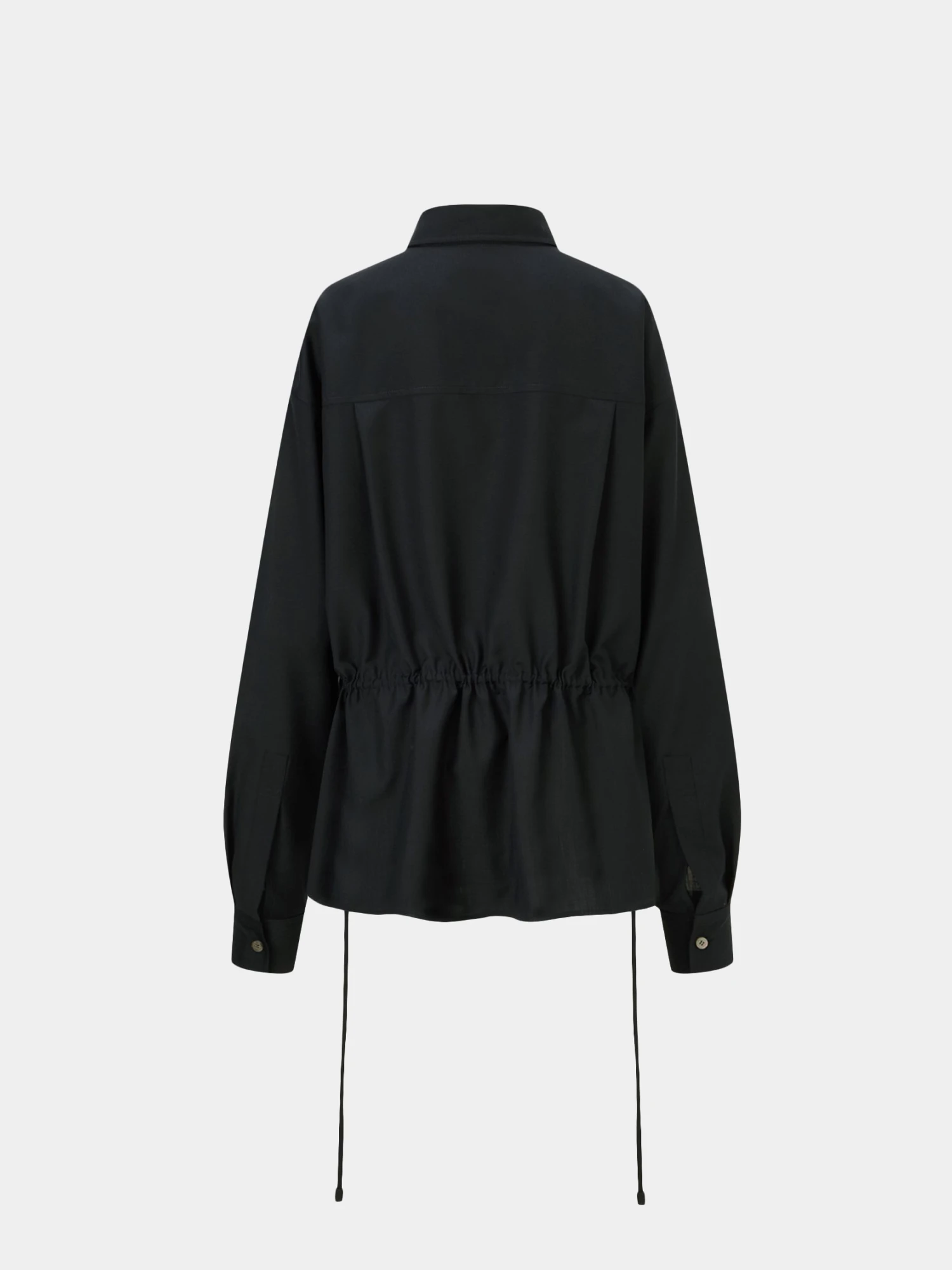 Женская рубашка LE17SEPTEMBRE Back Waist Dark Navy