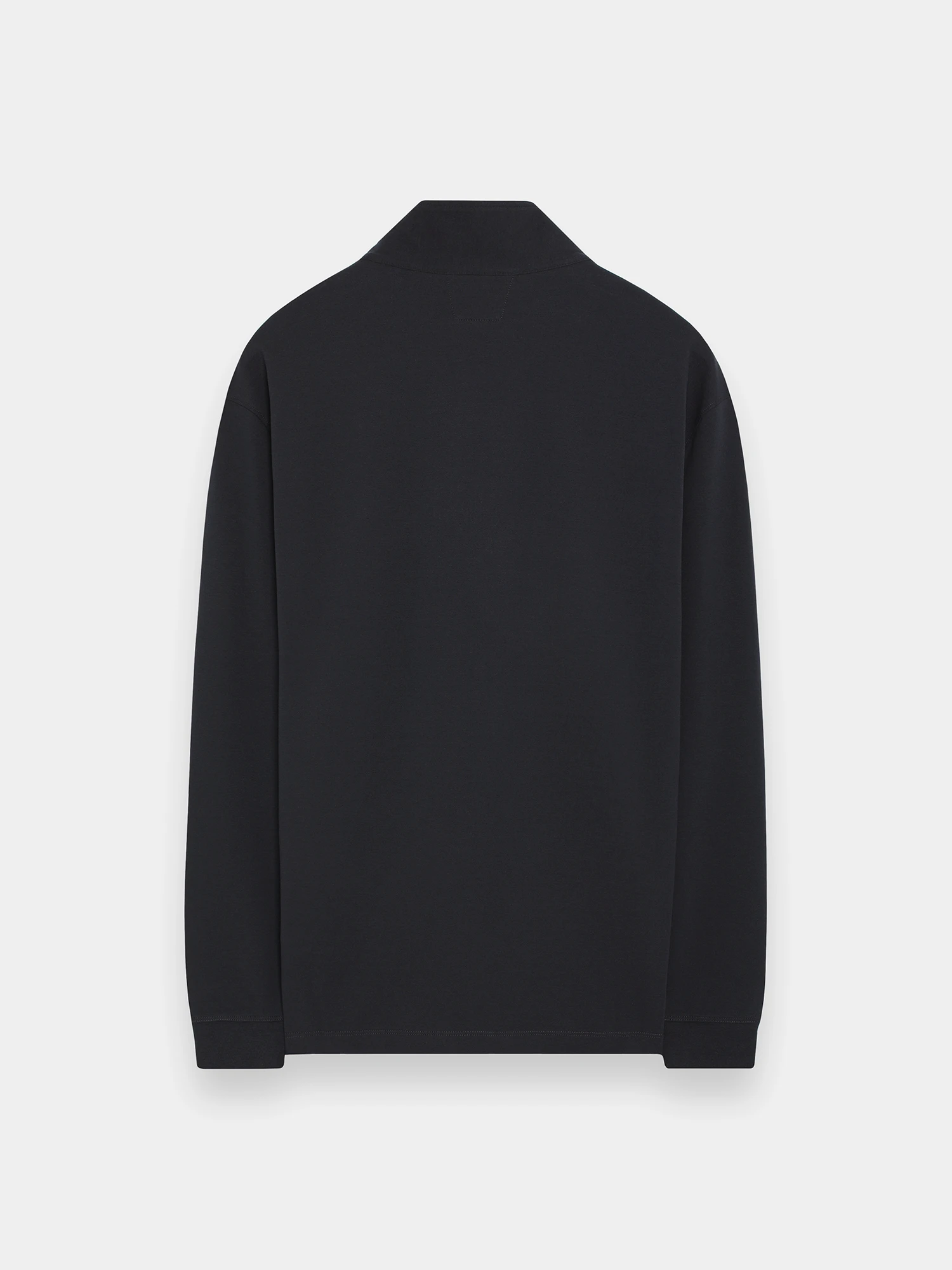 Халф-зип C.P. Company Stretch Piquet Logo Polo Black Sand