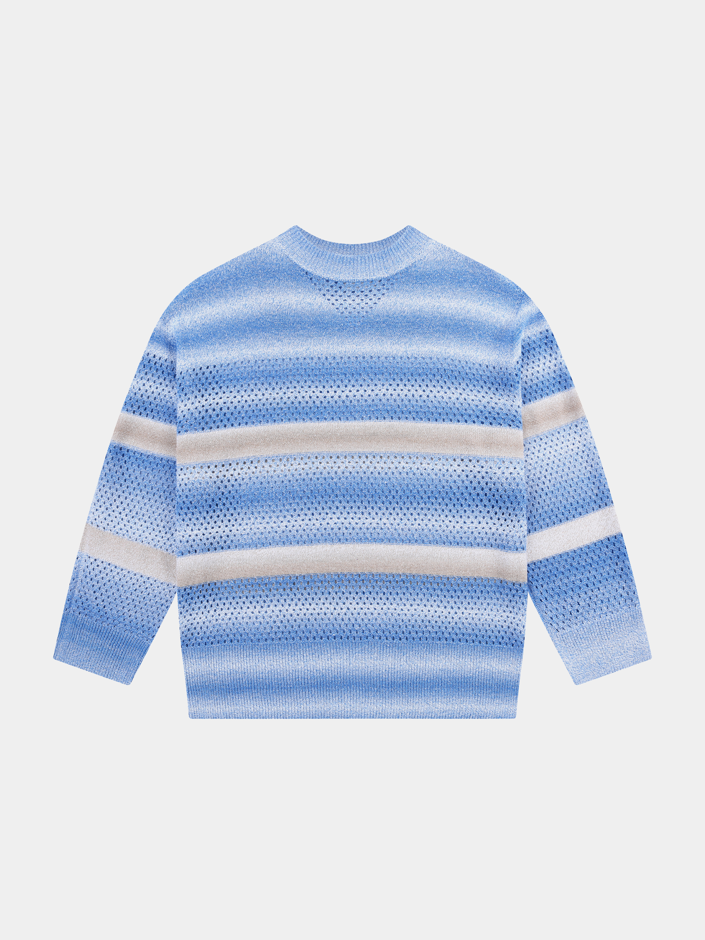 Женский джемпер System Color Block Crochet Blue