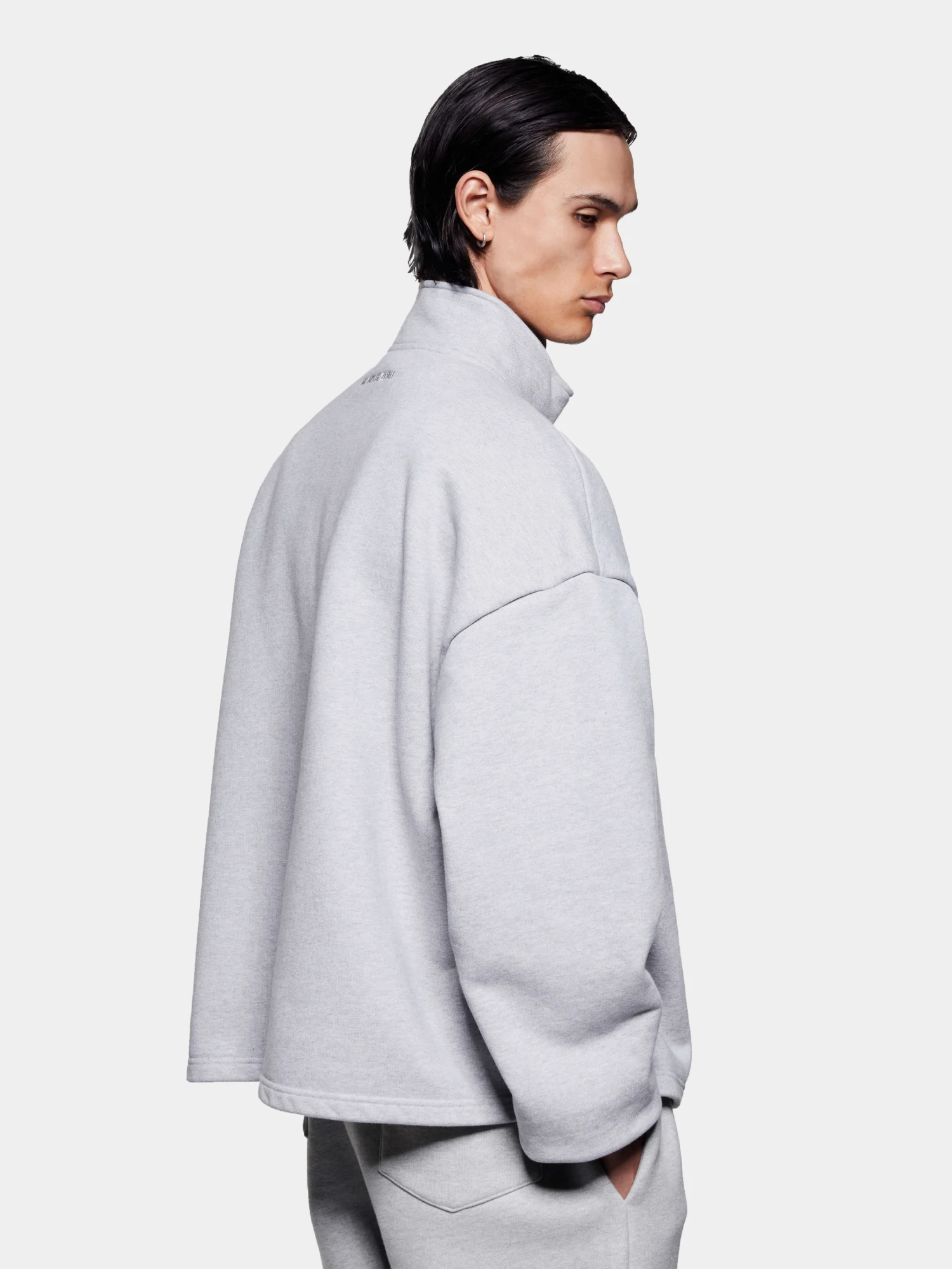 Халф-зип MKI MIYUKI ZOKU 800 GSM Superweight Grey