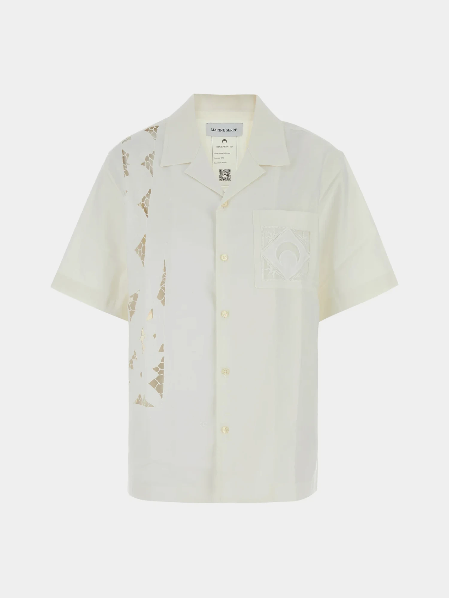 Рубашка Marine Serre Regenerated Household Linen White