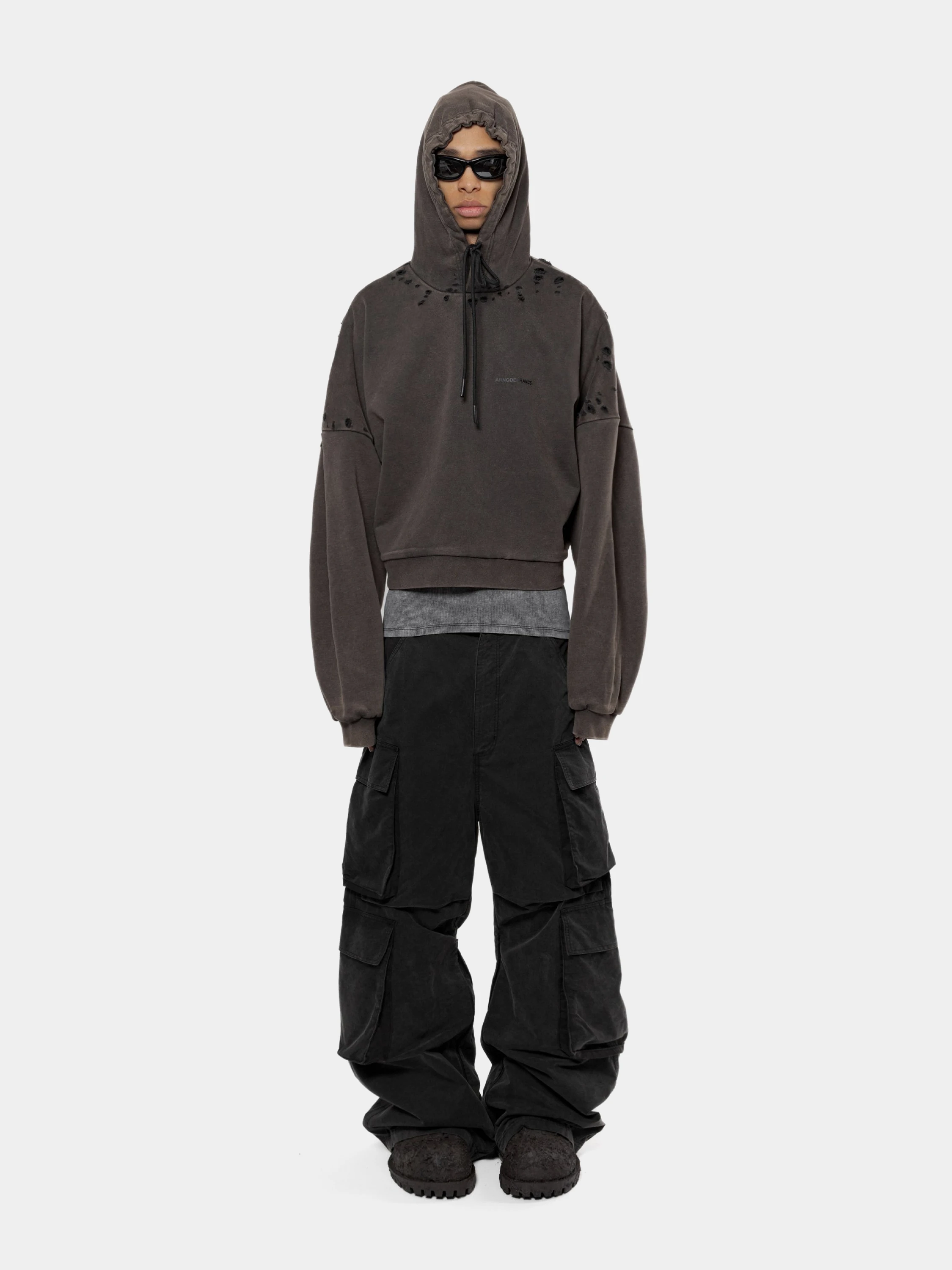 Брюки ARNODEFRANCE Rave Cargo Washed Black