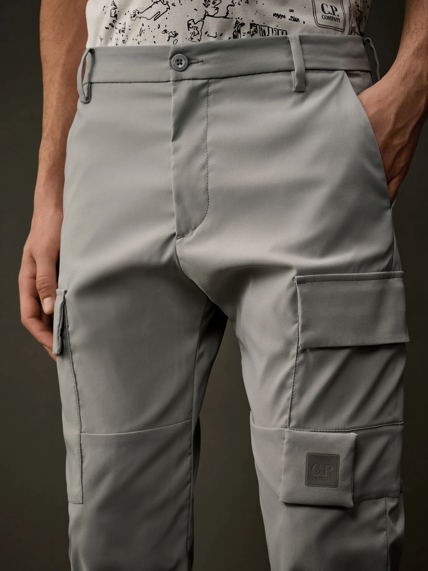 Брюки C.P. Company The Metropolis Series Technical Limestone
