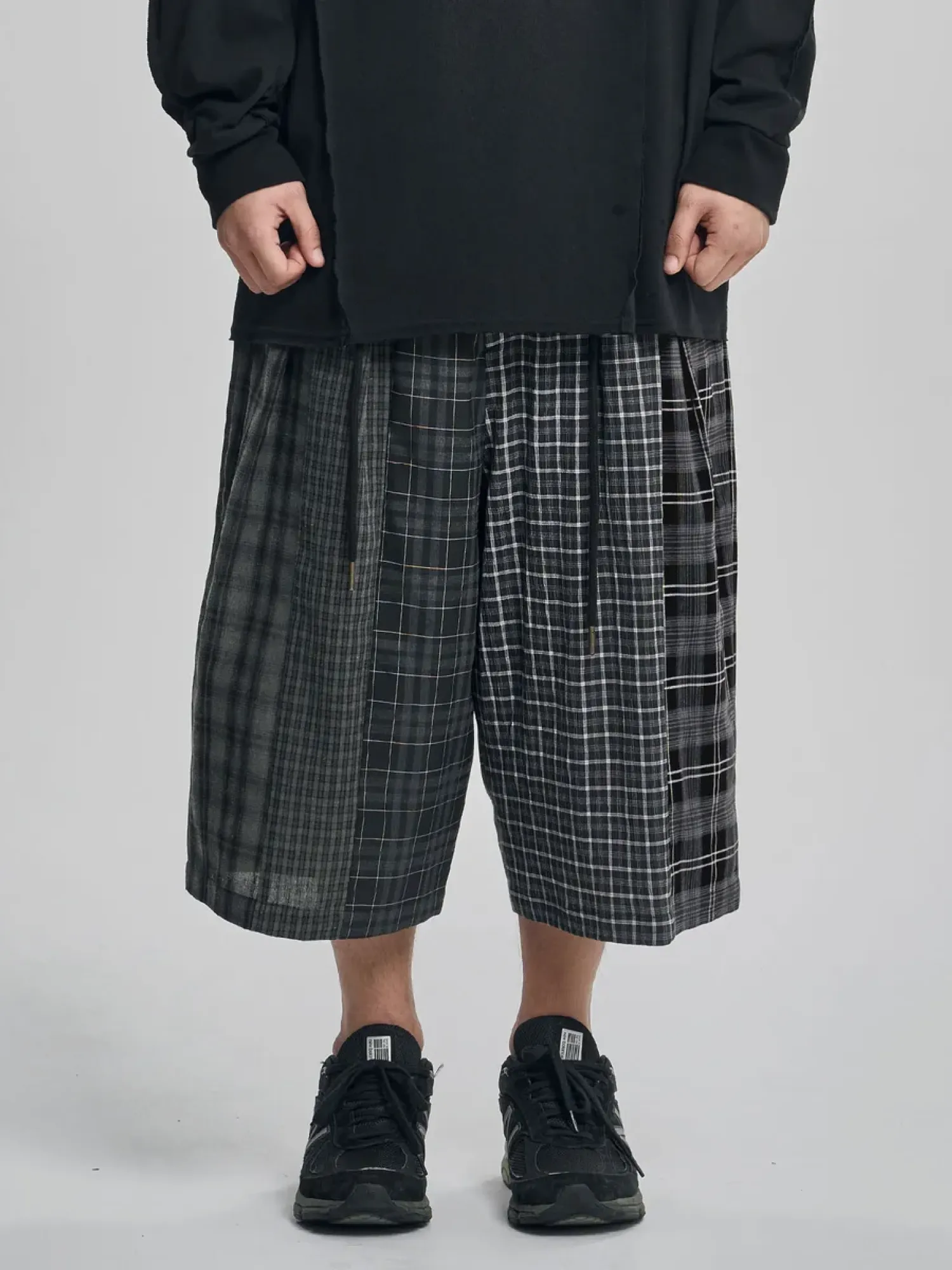 Шорты AJOBYAJO Check Mixed Bermuda Black