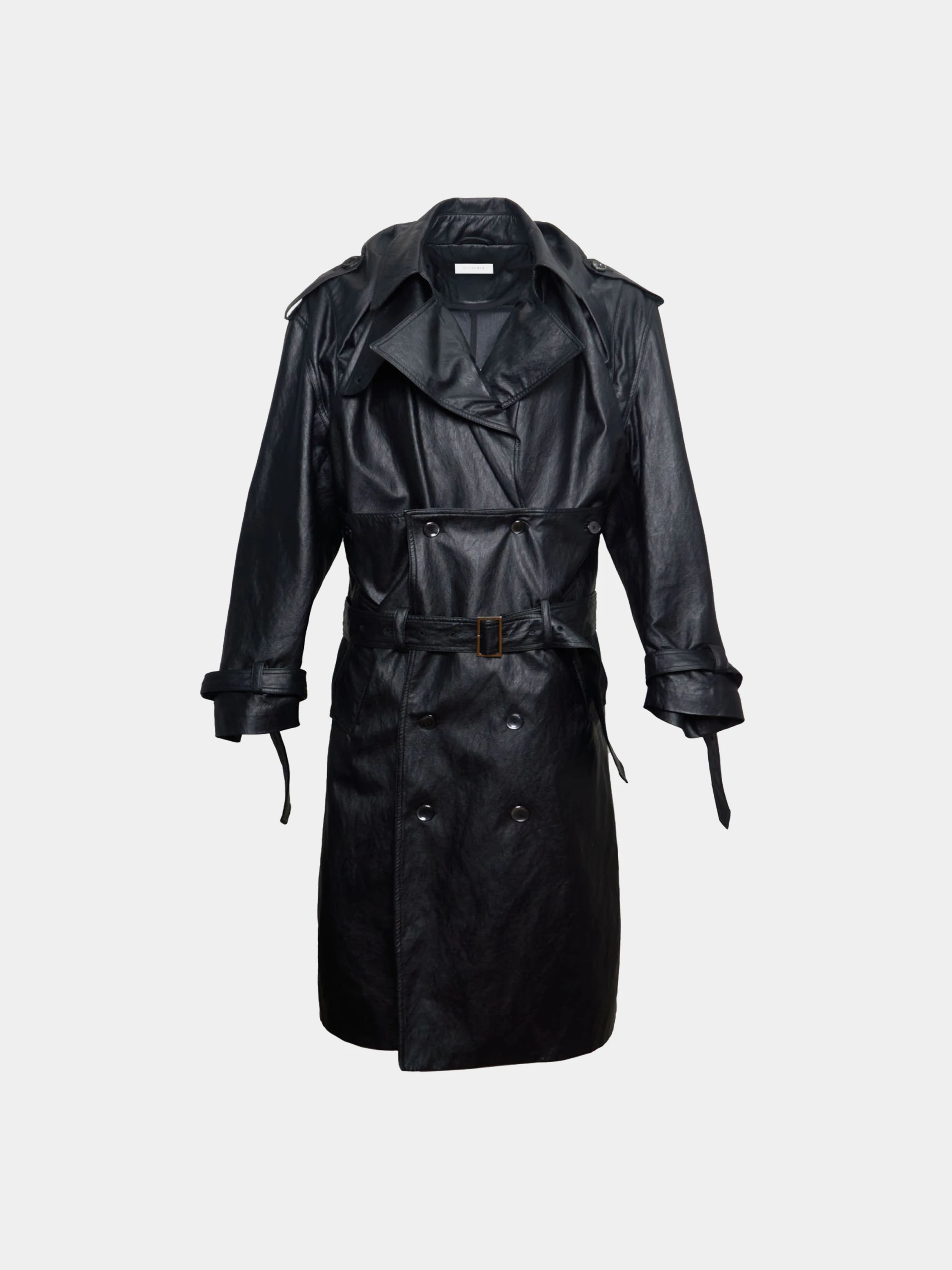 Тренч JUNTAE KIM Corset Trench Coat Black