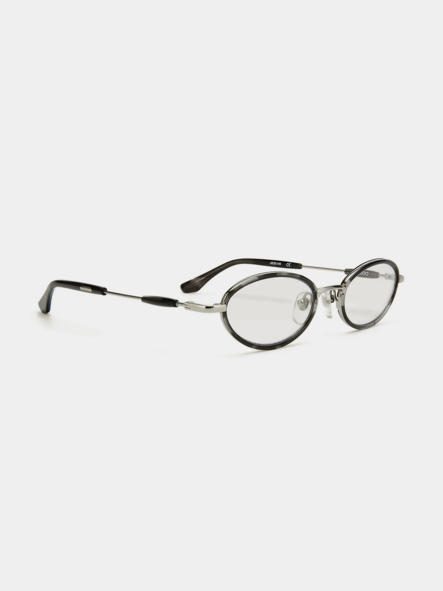 Очки Bonnie Clyde Voodoo Silver Black Tortoise & Clear Lens