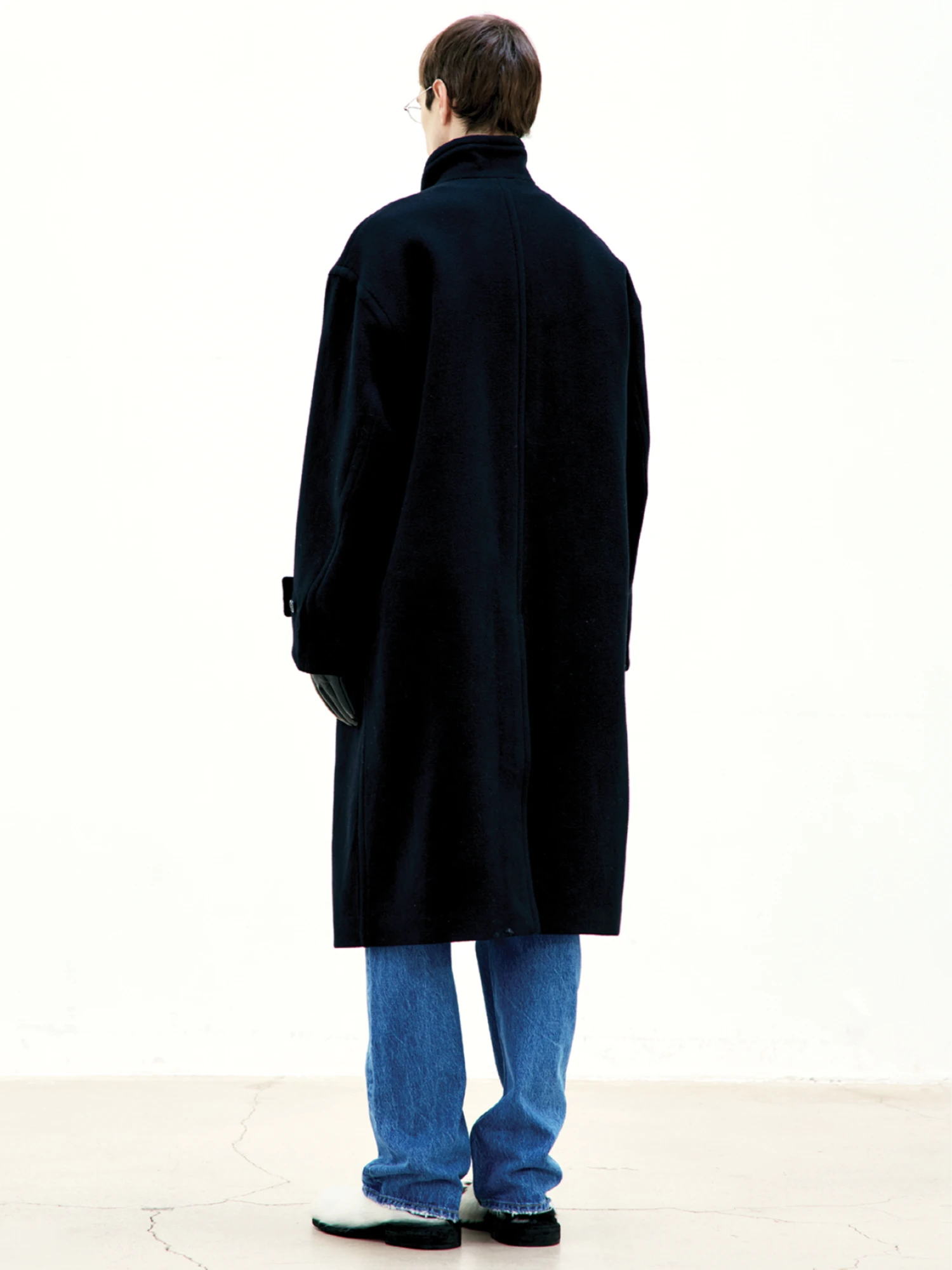 Пальто COOR Virgin Wool High-Neck Black
