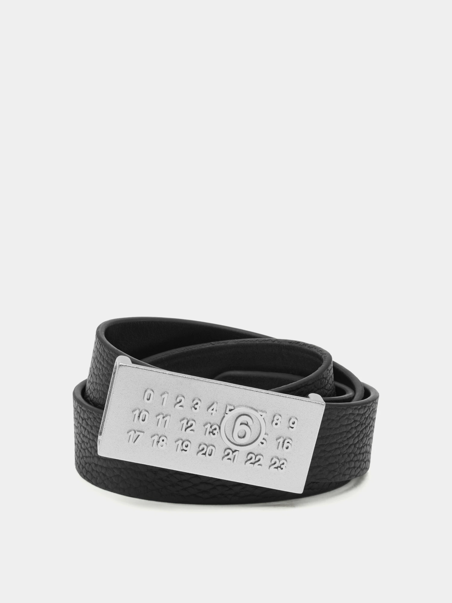 Ремень MM6 Maison Margiela Numeric Leather Black