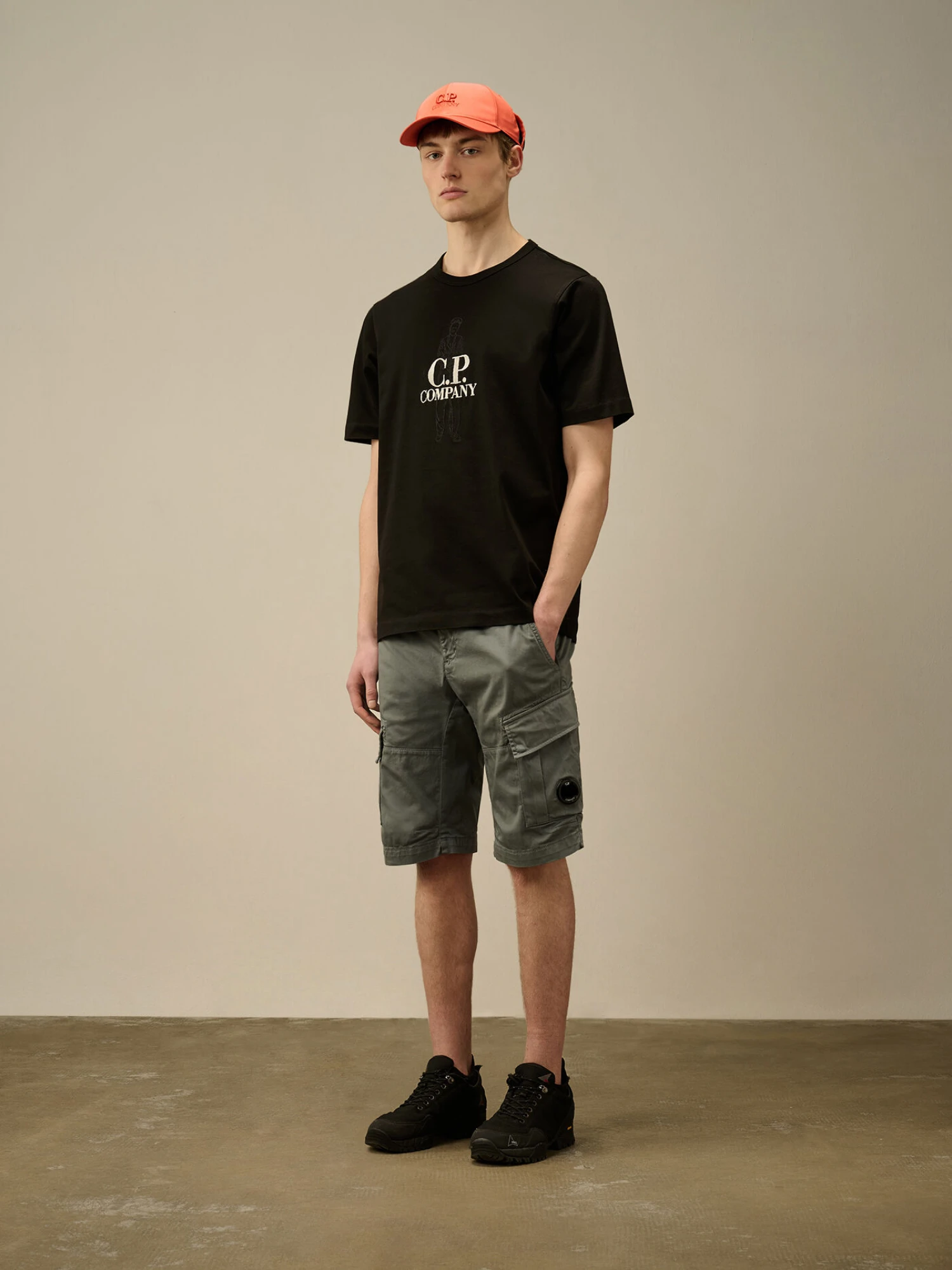 Шорты C.P. Company Stretch Sateen Cargo Stormy Weather