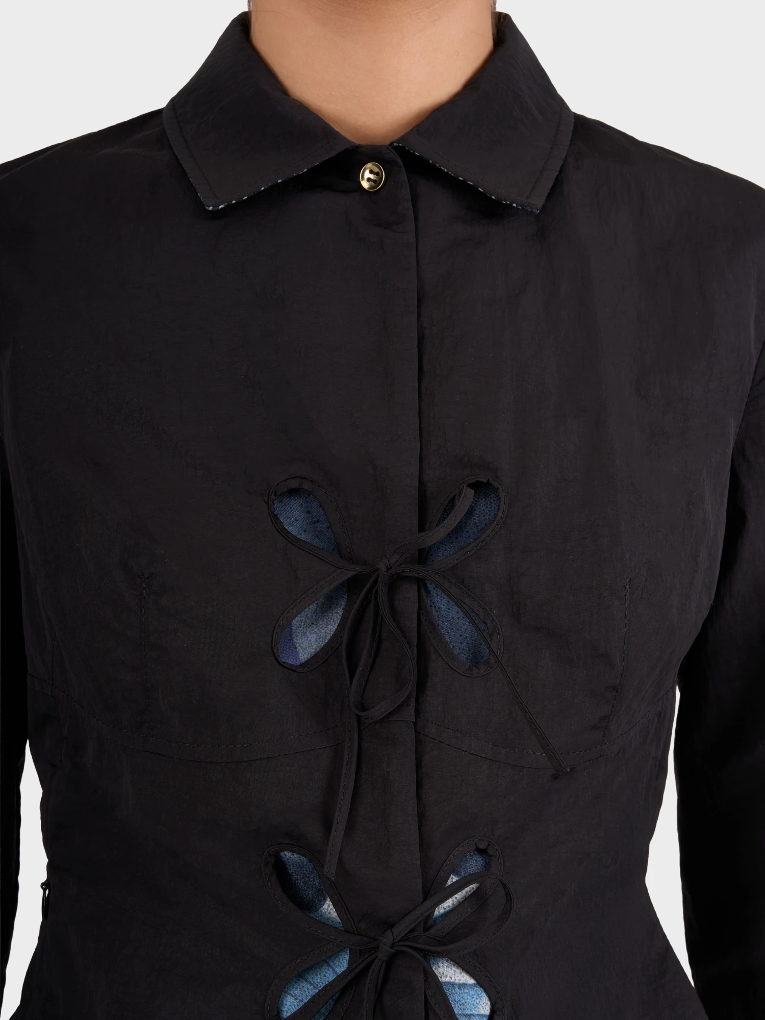 Женский овершот J.KIM Anechka Petal Black