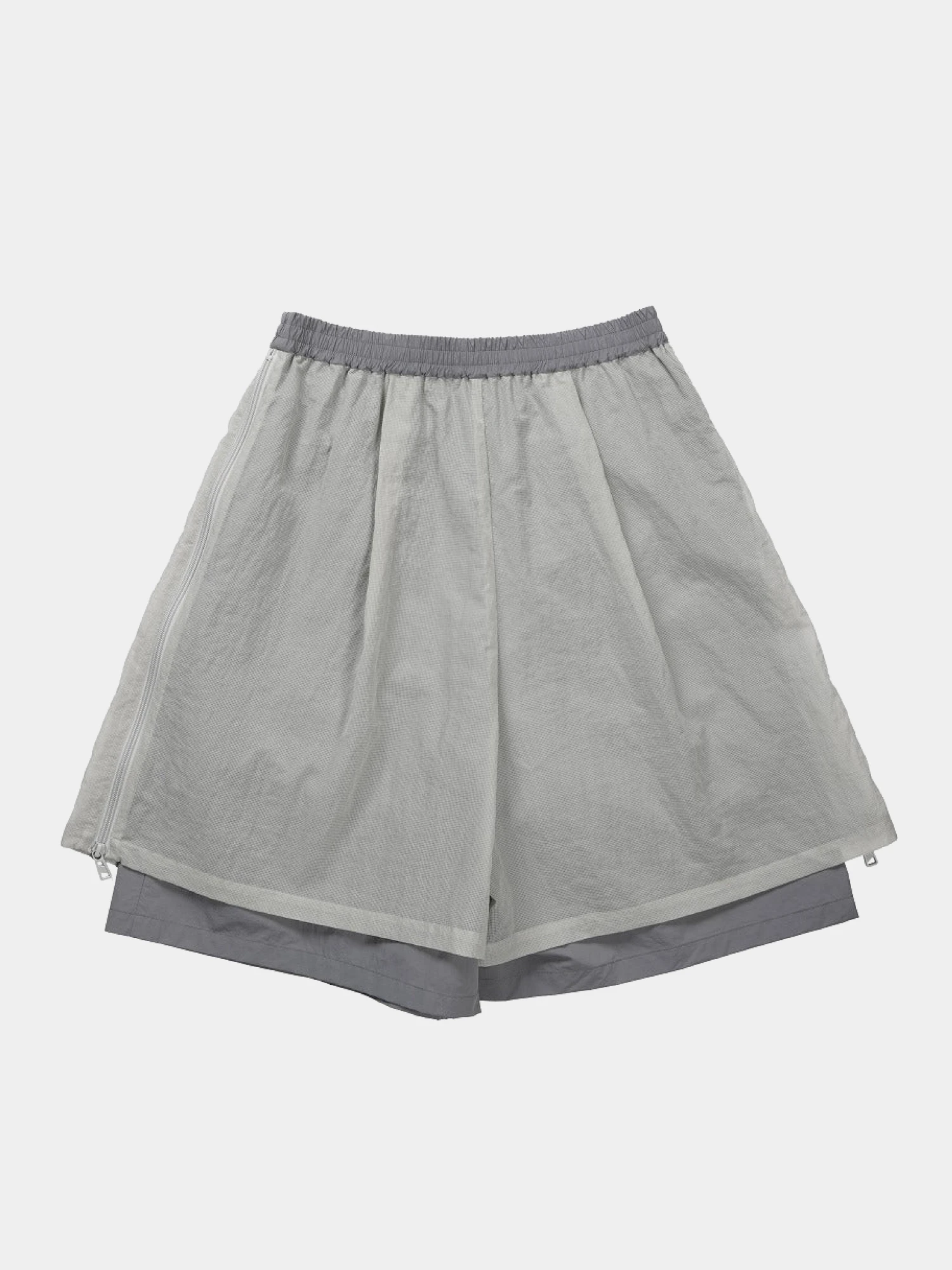 Шорты F/CE. Mesh Layered Wide Gray