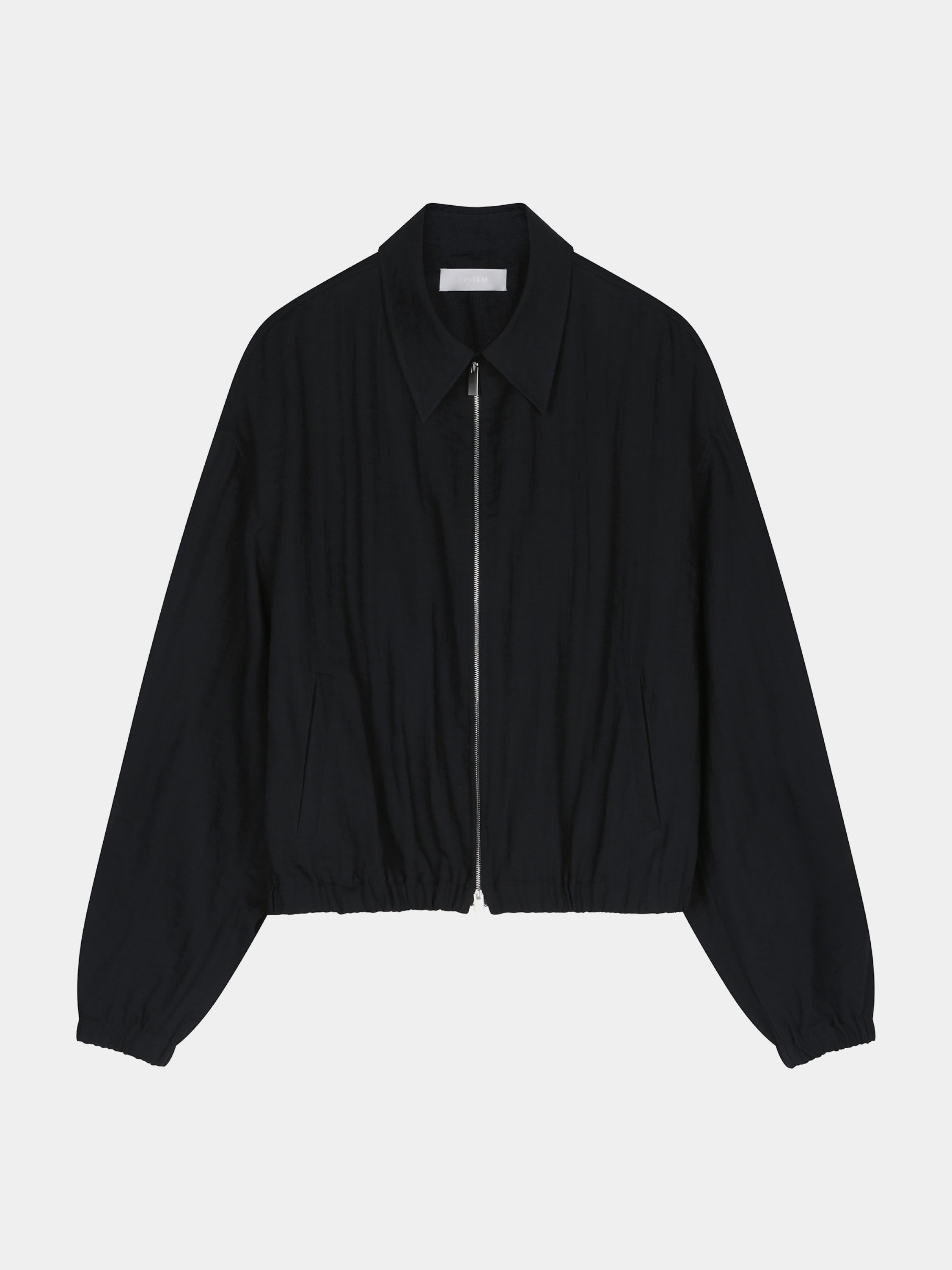Ветровка System Collar Banding Zip Up Charcoal Grey