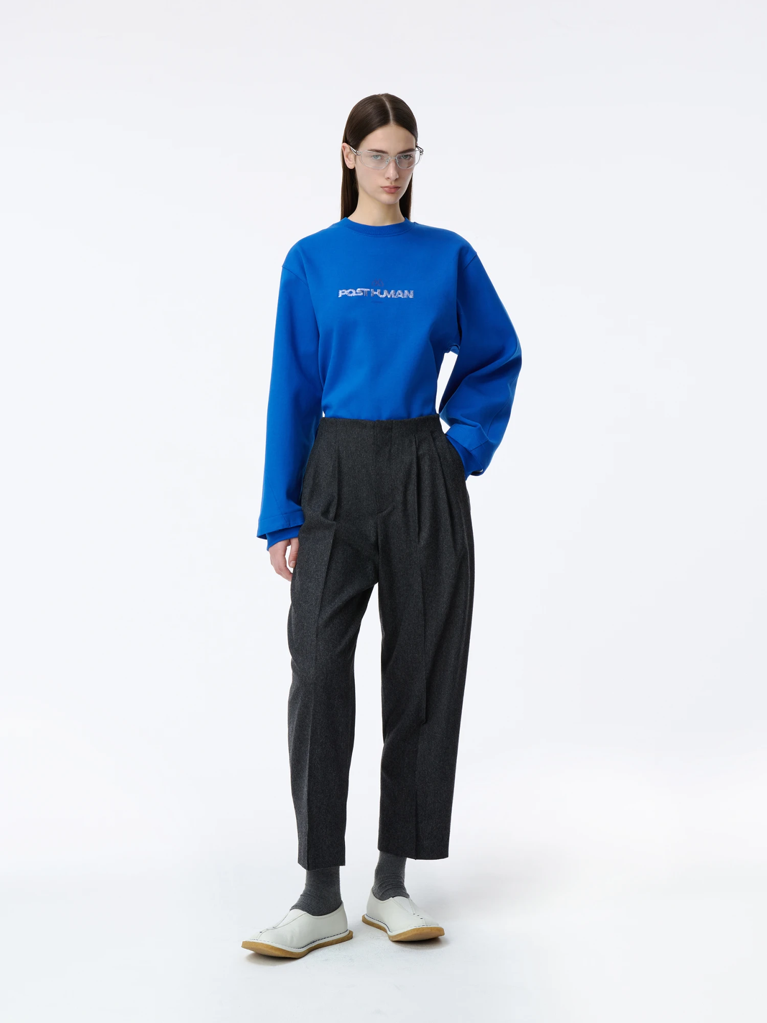 Свитшот ADERERROR Post Human Sweatshirt Product. 42 Blue