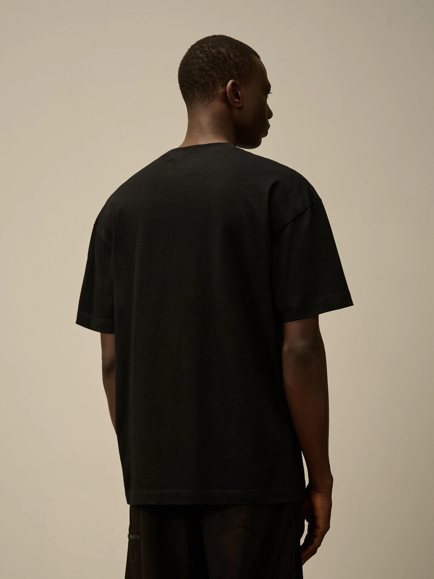 Футболка C.P. Company 30/1 Jersey Blurred Logo Black