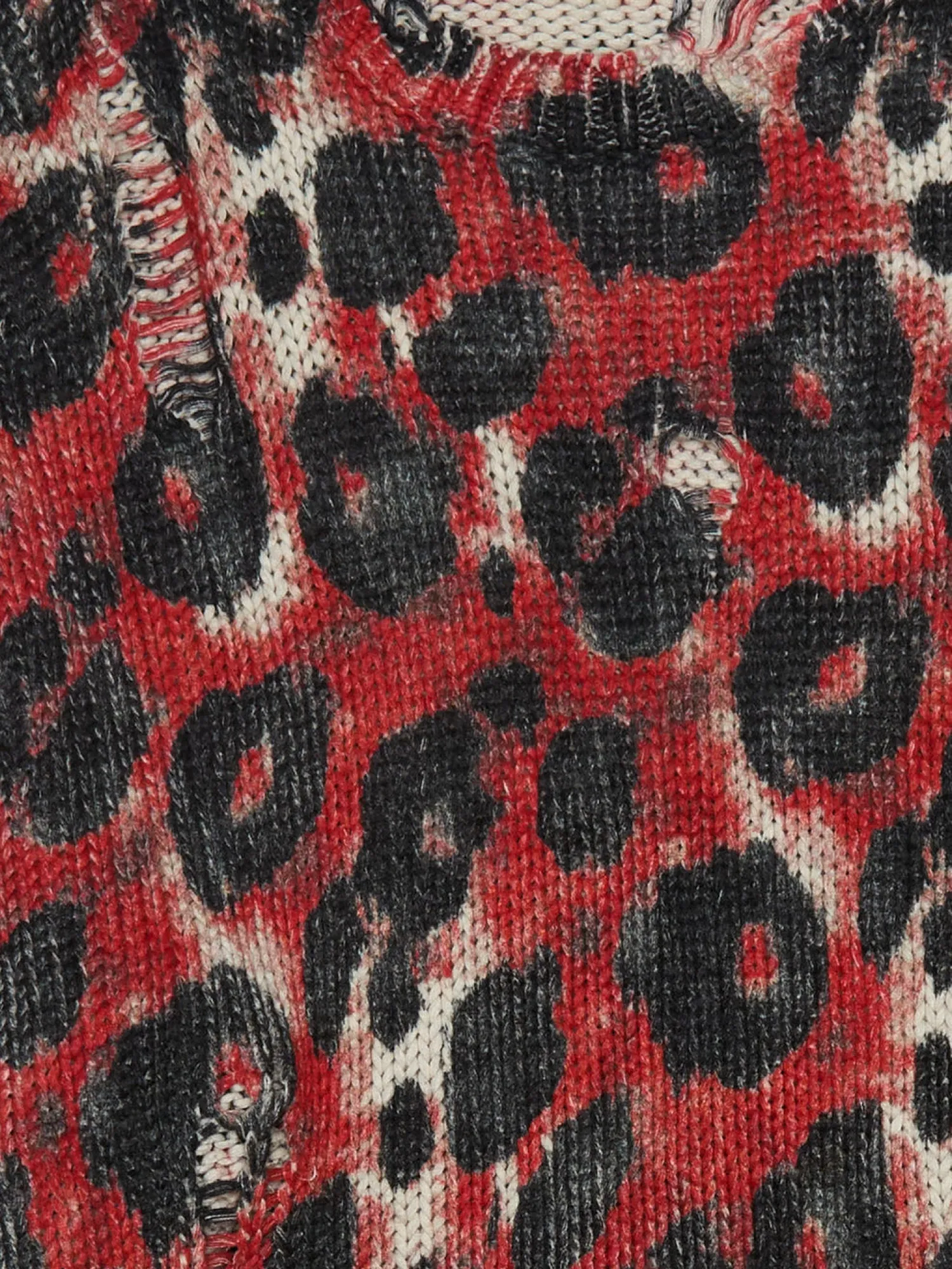Свитер R13 Printed Oversized Red