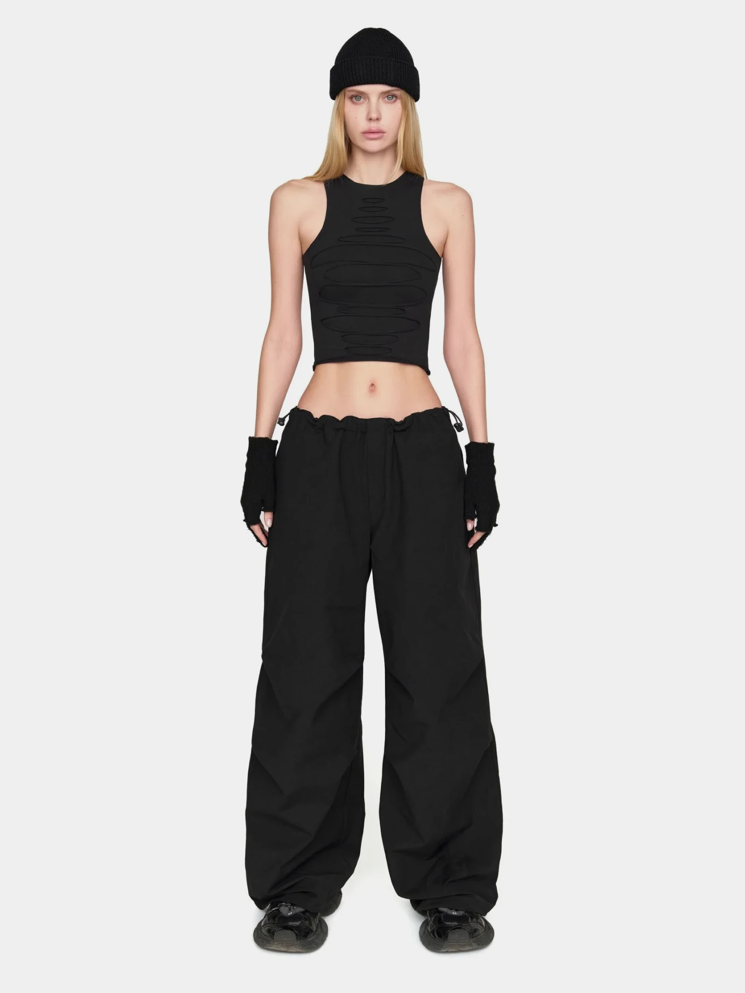 Женский топ XSAI Ripped Top Dusty Black