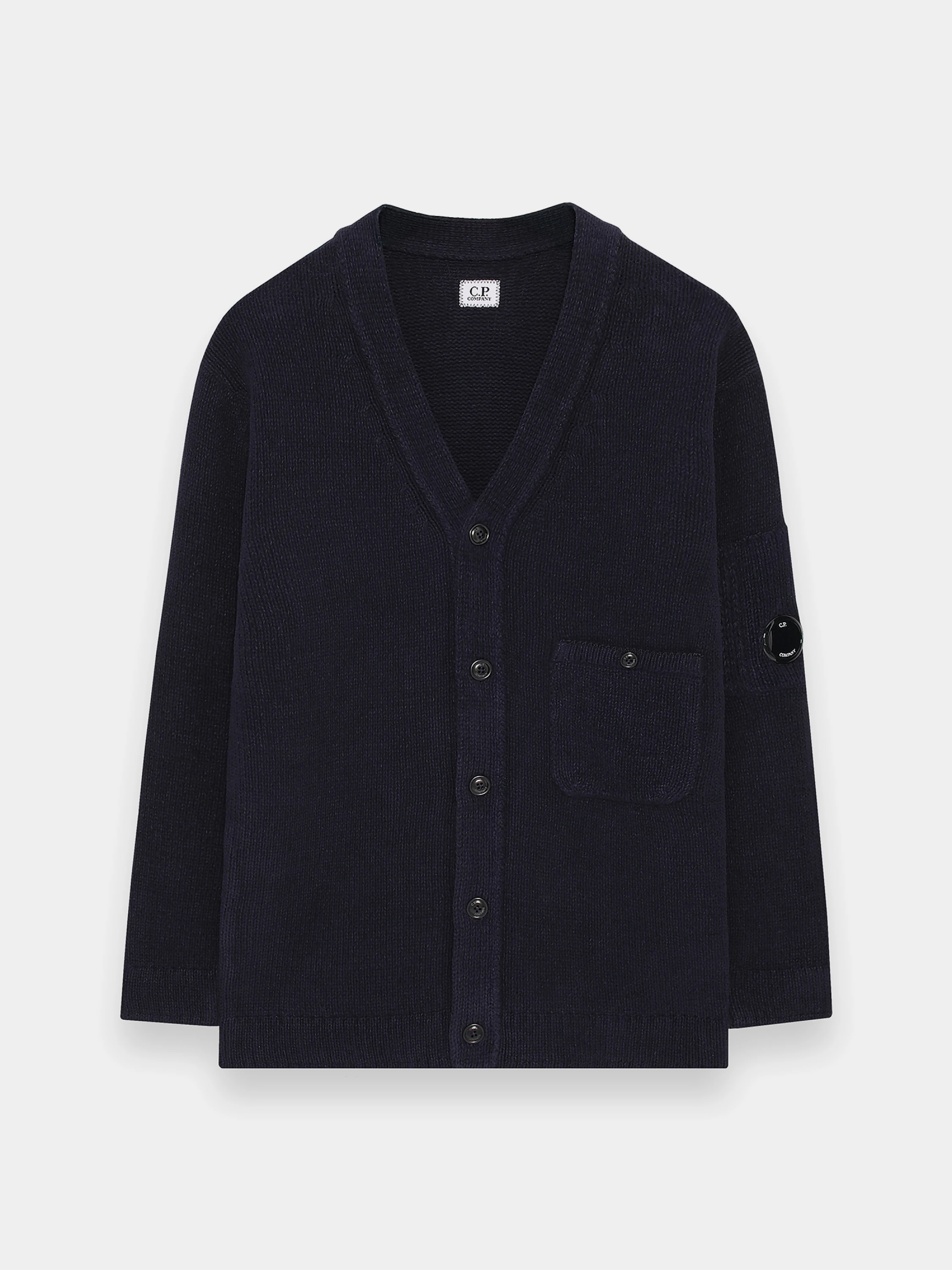 Кардиган C.P. Company Cotton Chenille Buttoned Nightshade