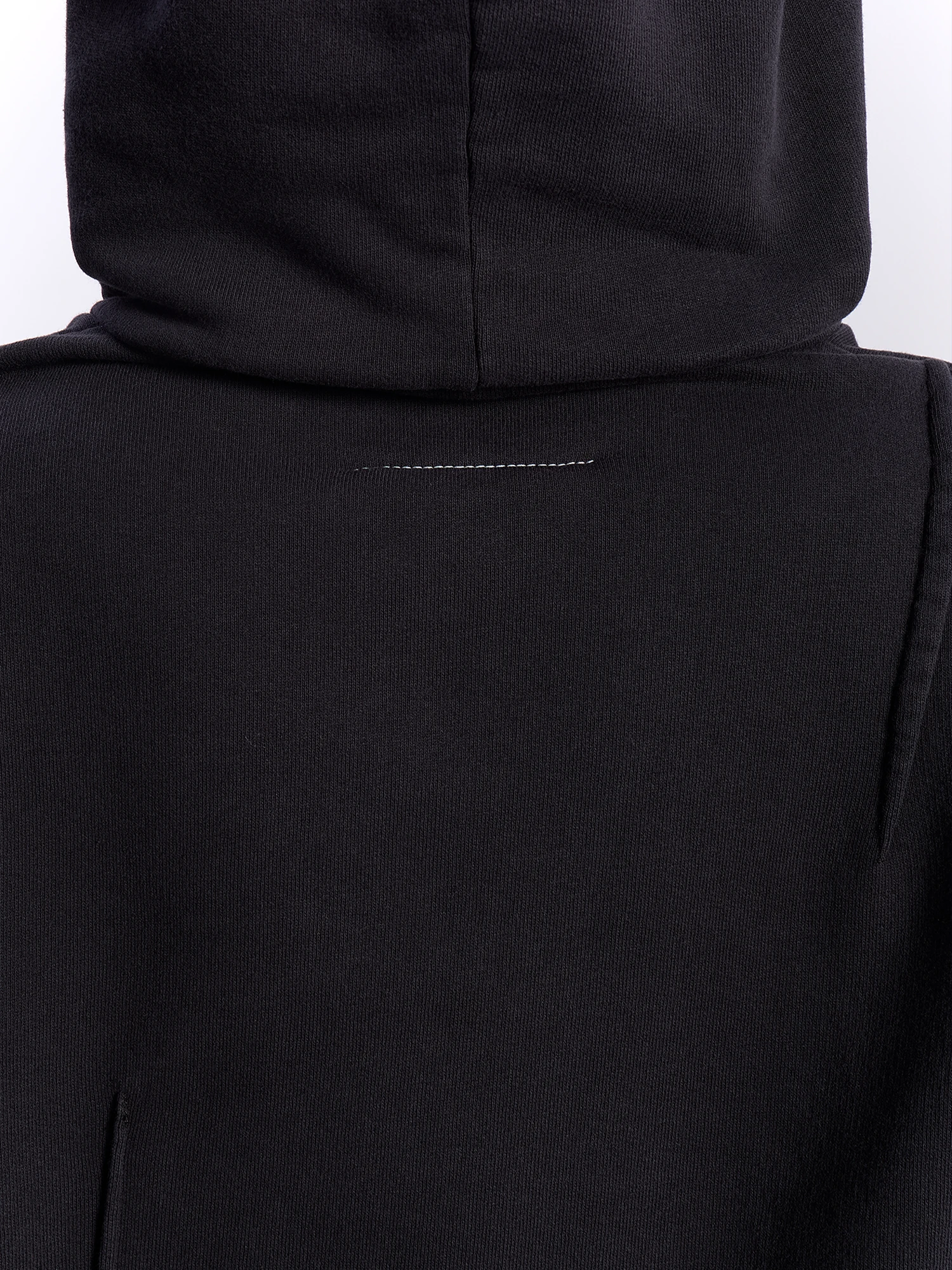 Женское худи MM6 Maison Margiela Pleated Jersey Washed Black