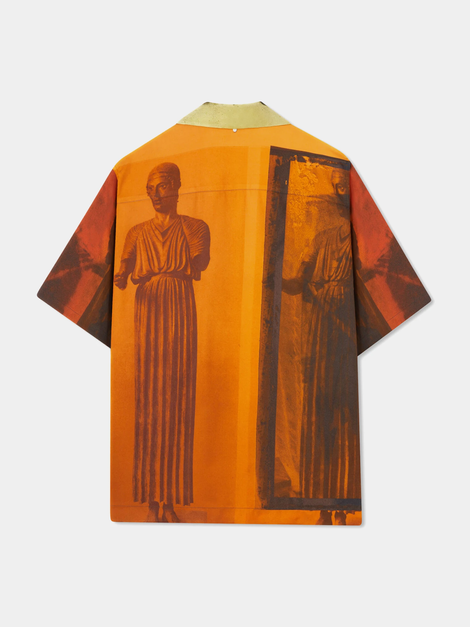Рубашка OAMC Printed Shirt Yellow/Orange