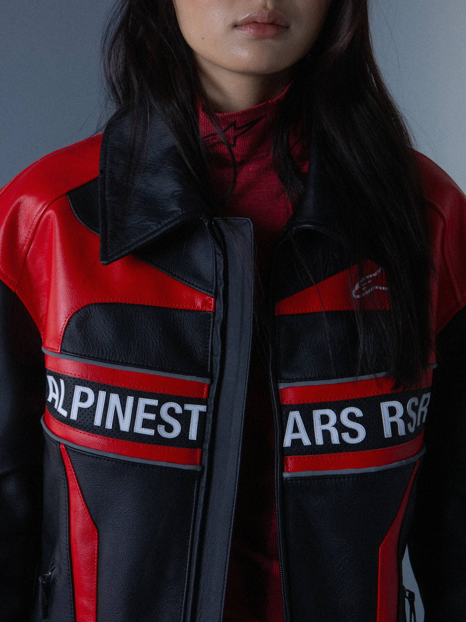 Кожаная куртка ALPINESTARS RSRV Hagaze Black/Red