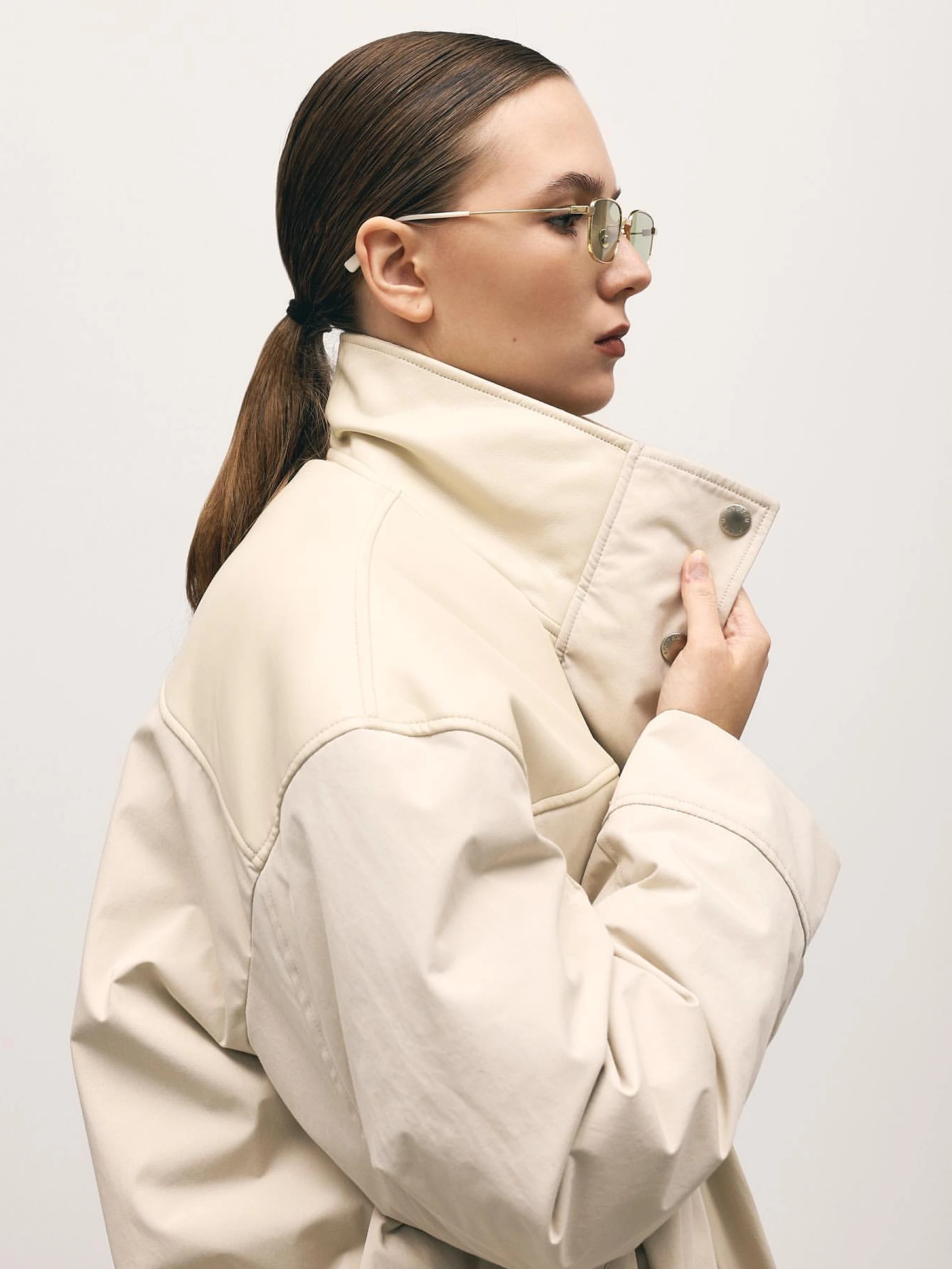 Женская куртка System Oversized Padded Jumper Light Beige