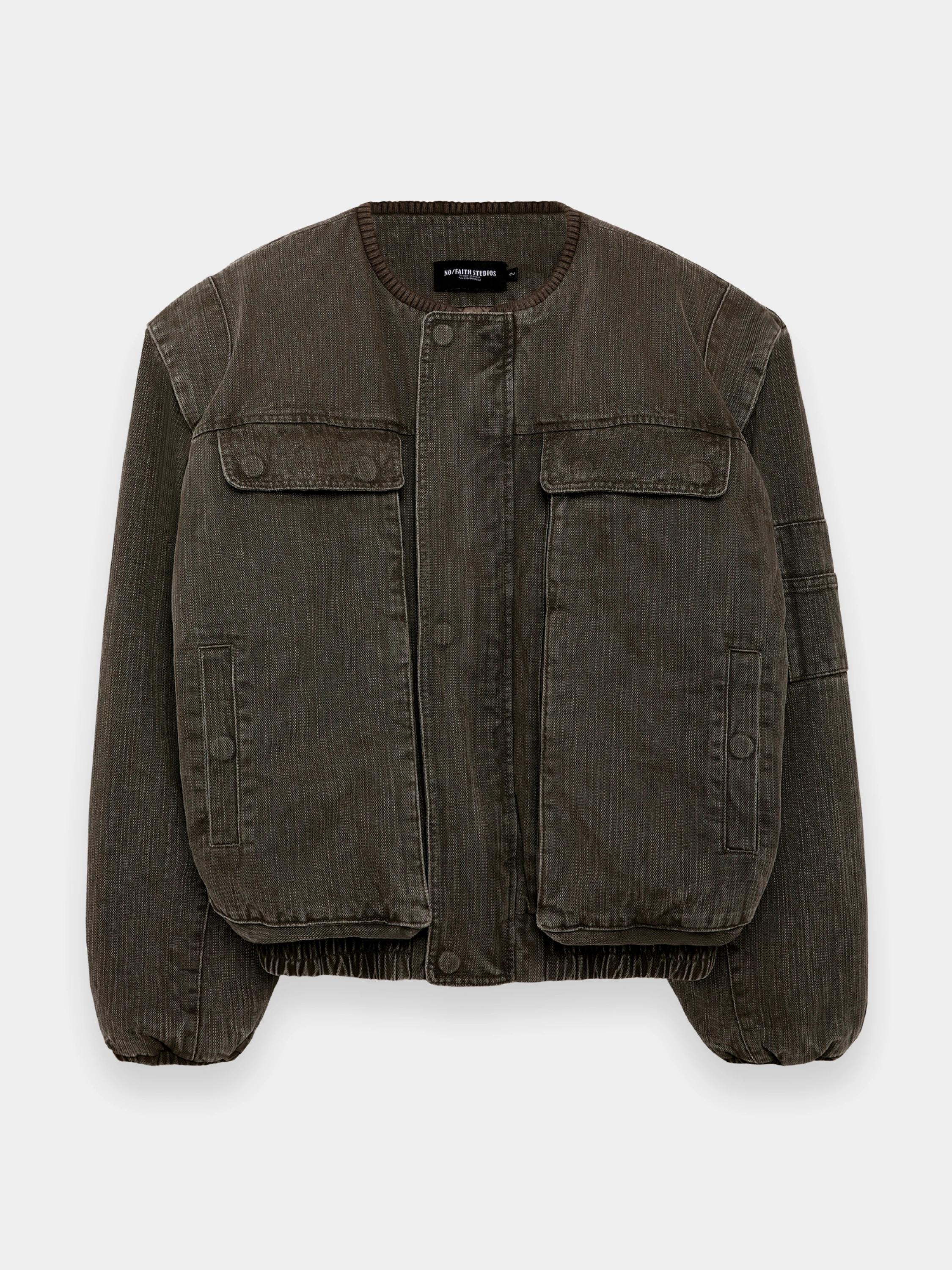 Бомбер NO/FAITH STUDIOS Denim Bomber Jacket