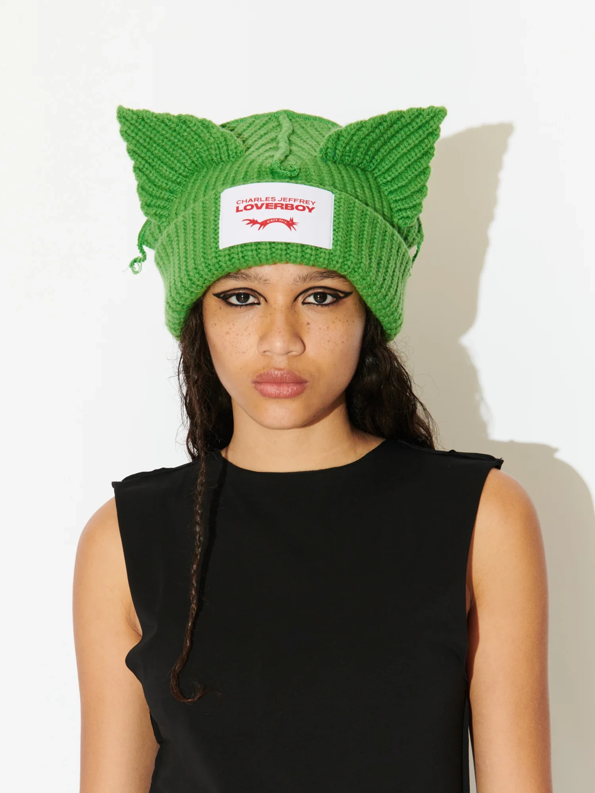 Шапка Charles Jeffrey Loverboy Chunky Ears Green