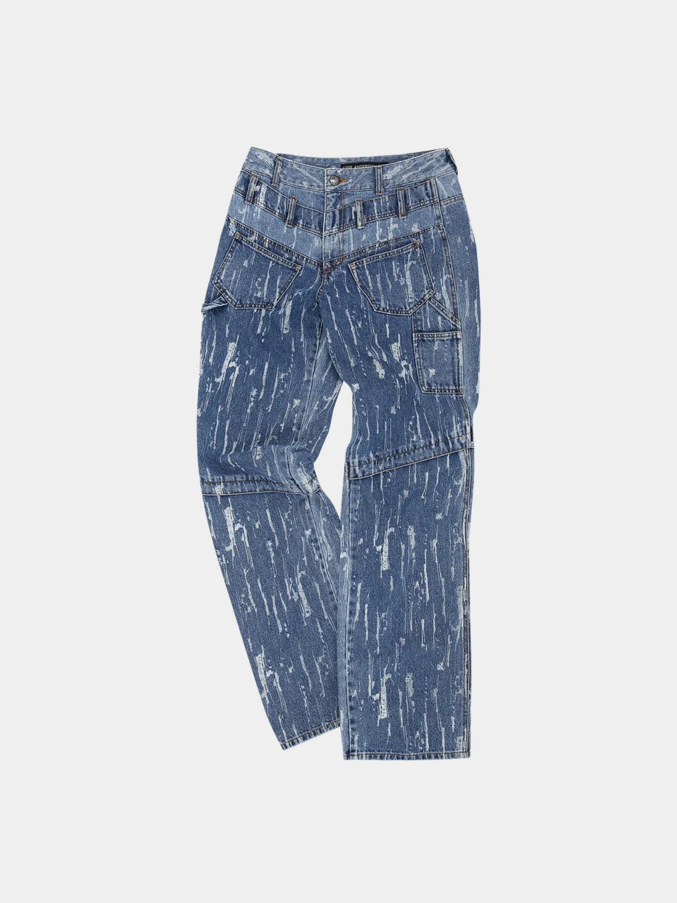 Джинсы Andersson Bell Layered Wide-Leg Jeans Blue