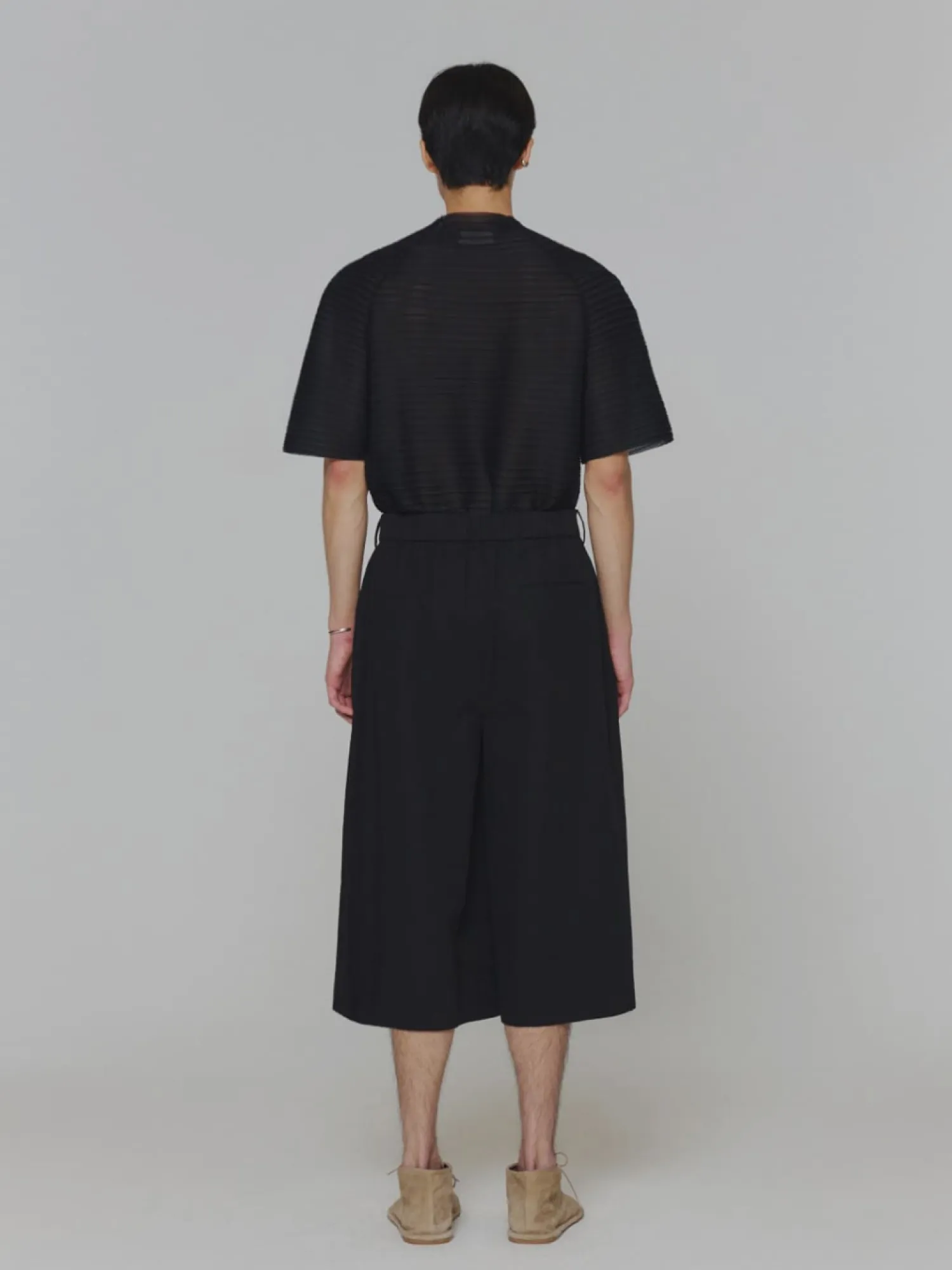 Шорты AMOMENTO Wide Bermuda Black