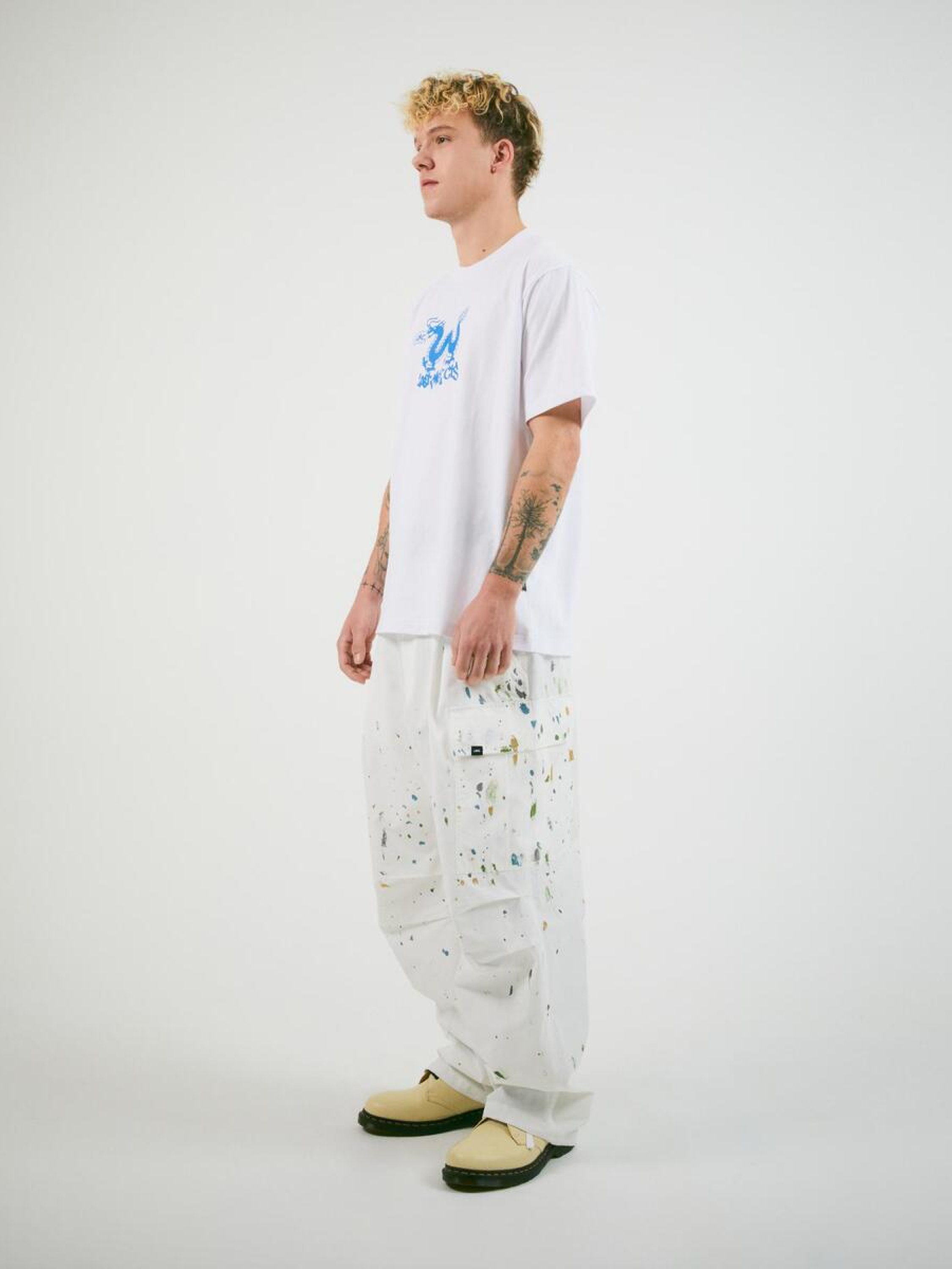 Брюки LMC Painting Wide Cargo Pants White