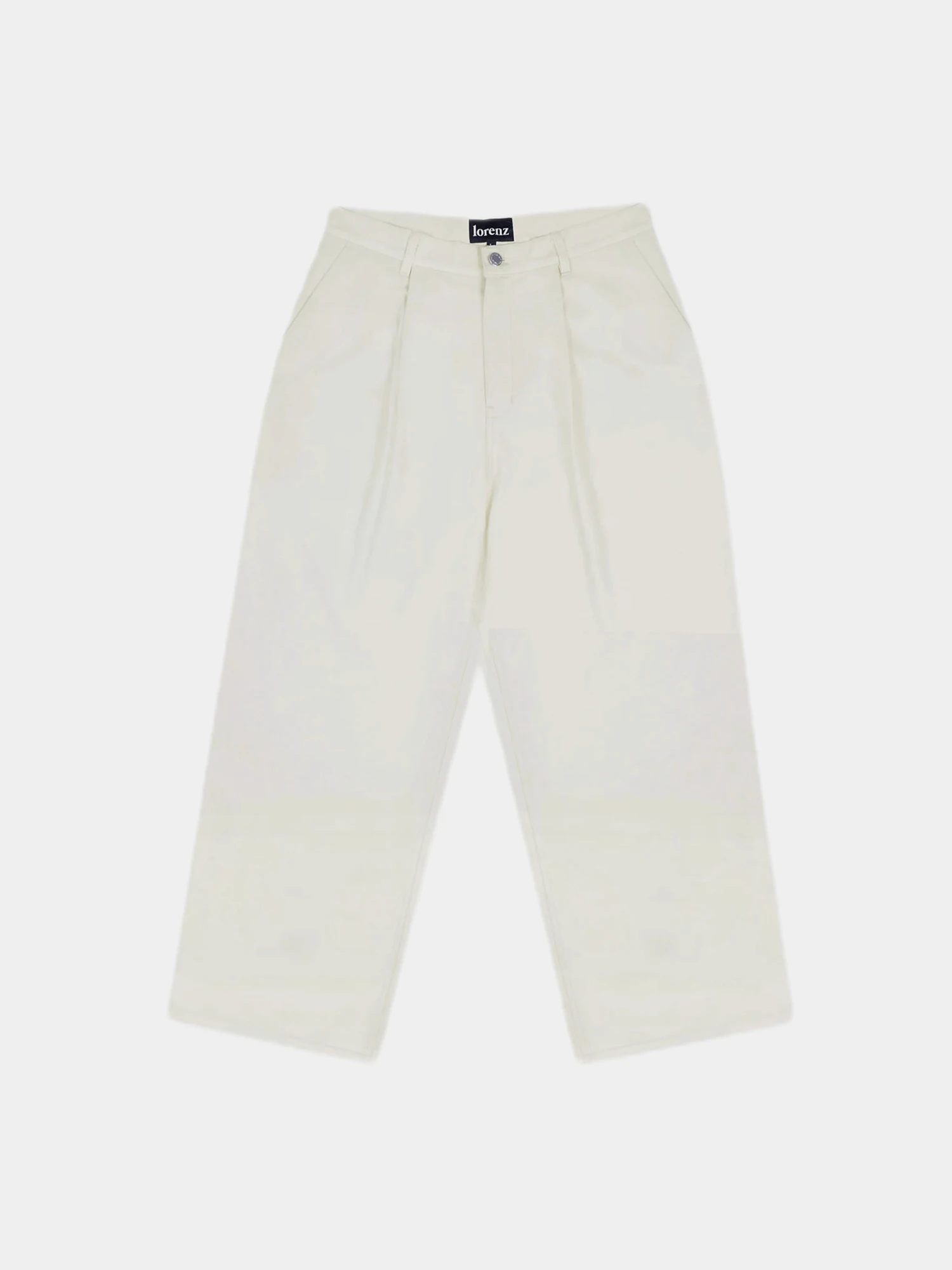 Брюки lorenz Uniform Pleated Wide Leg Pant Ecru