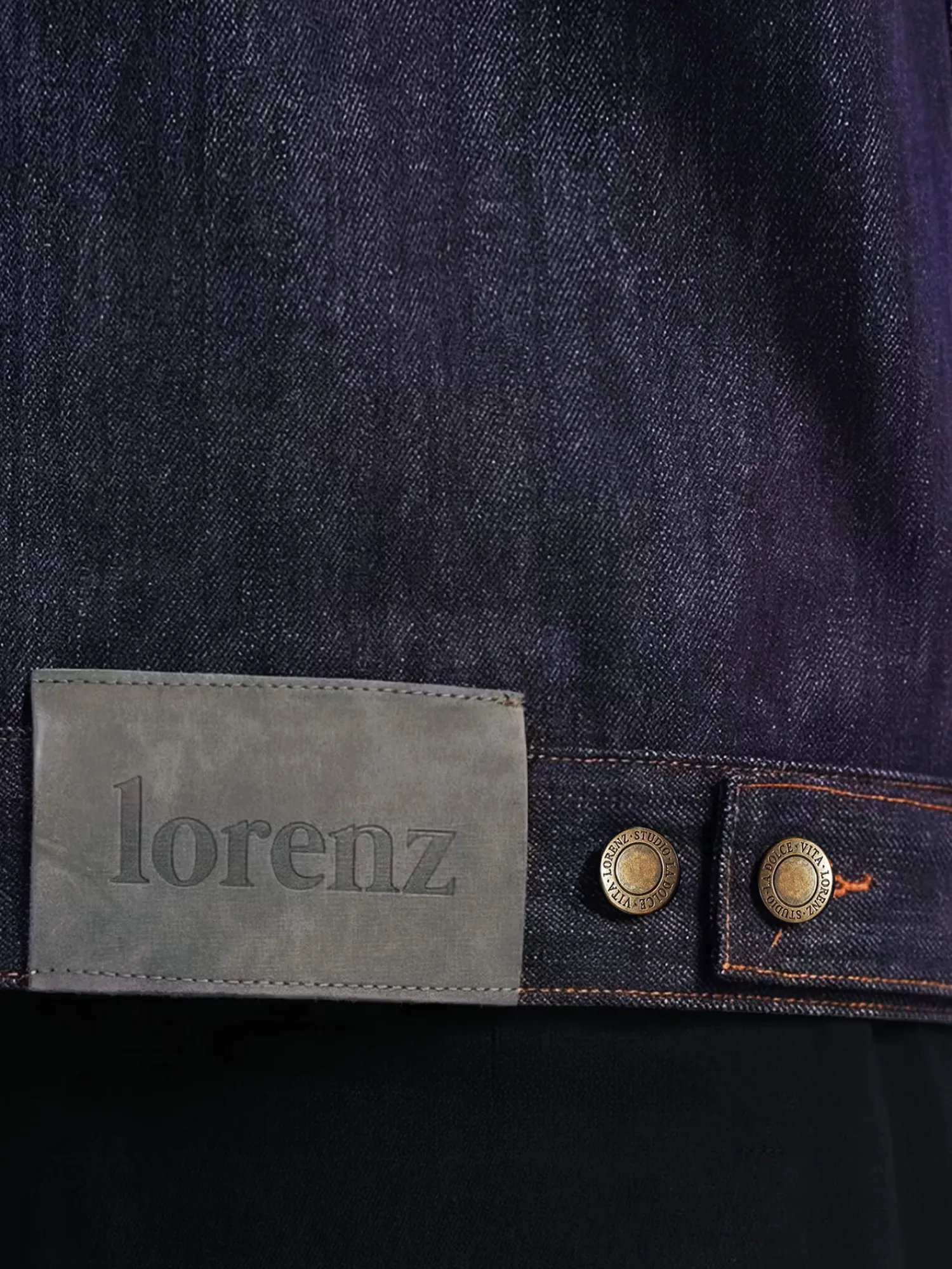 Джинсовая куртка lorenz Sutures Raw Indigo