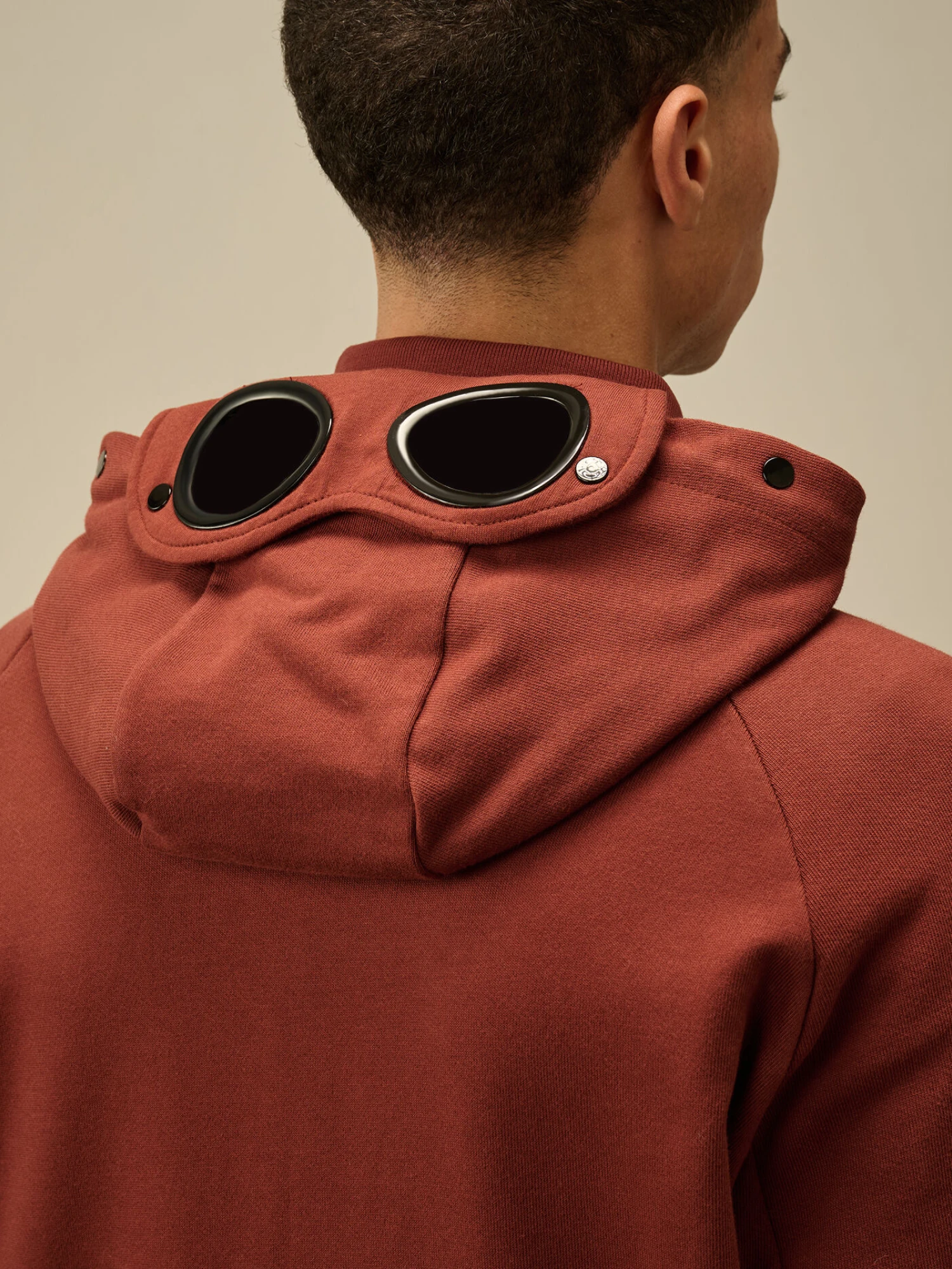 Зип-худи C.P. Company Diagonal Raised Fleece Goggle Sable