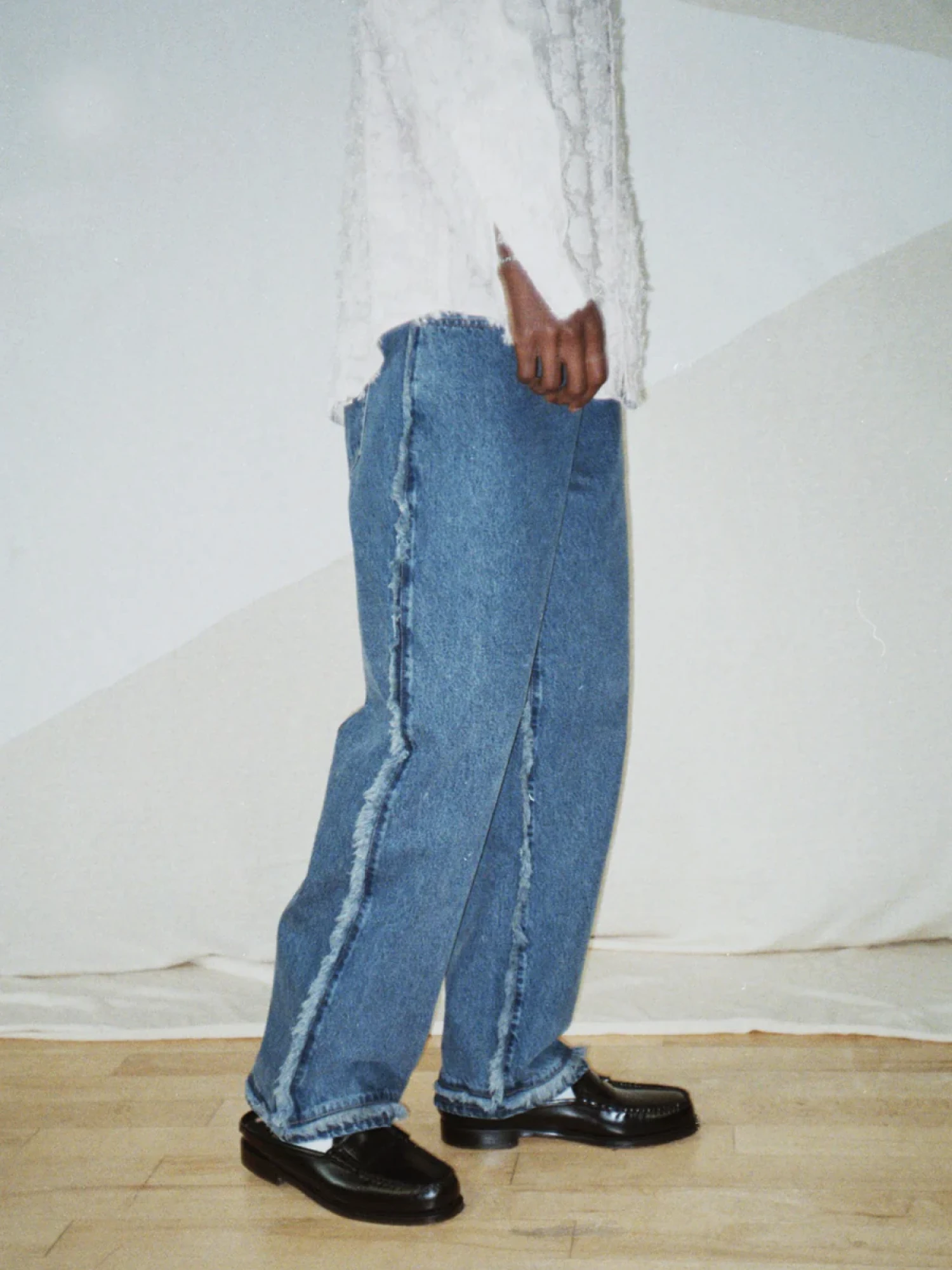 Джинсы lorenz Rico Fringe Denim Pant Blue