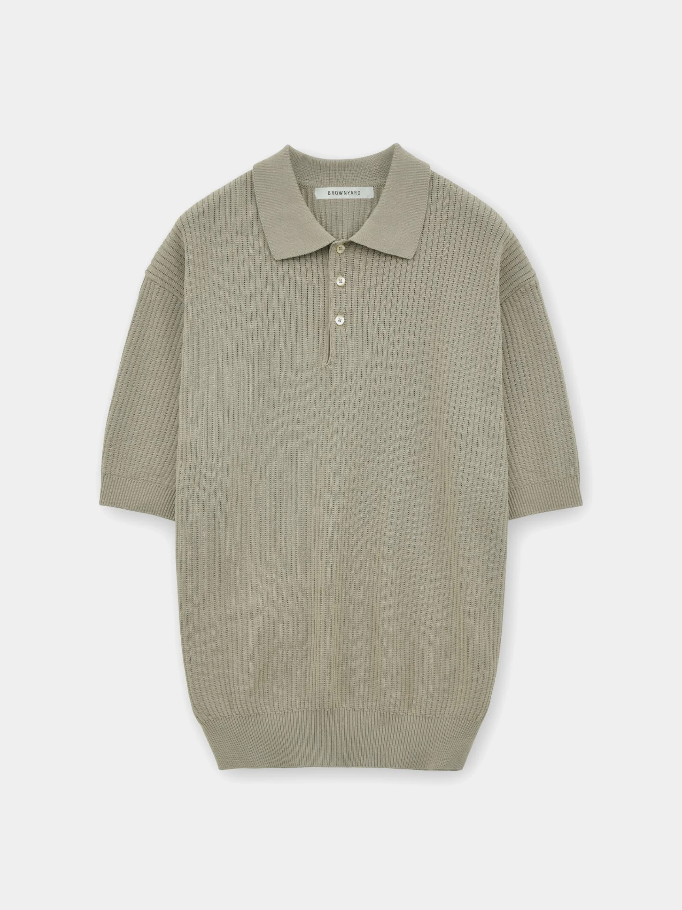 Поло BROWNYARD Knit Polo Shirt Vintage Khaki