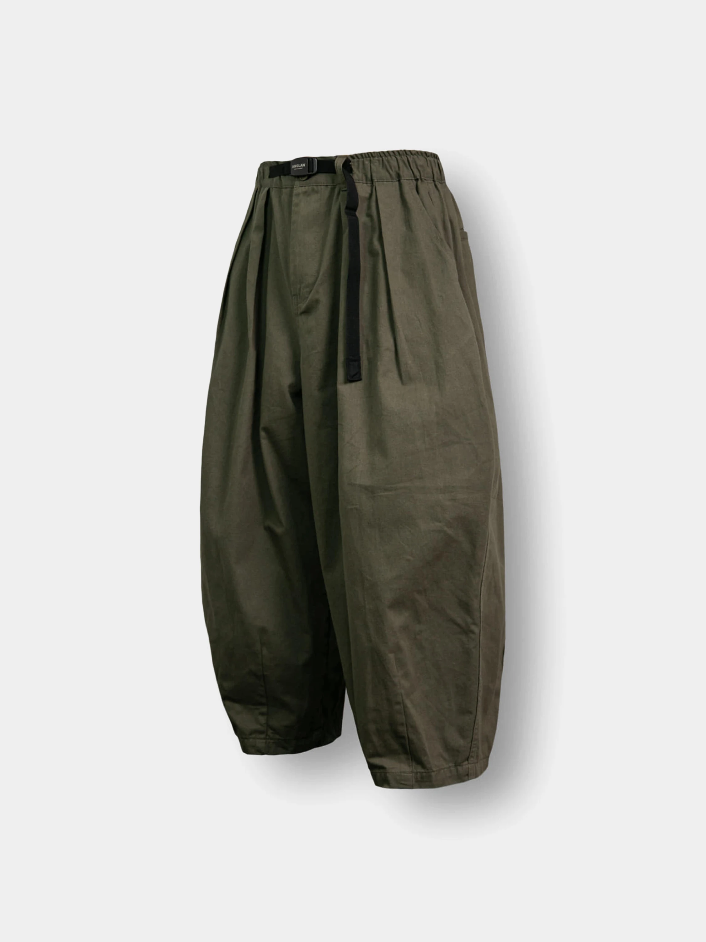 Брюки ANGLAN Twill Cotton Belt Balloon Pants Khaki