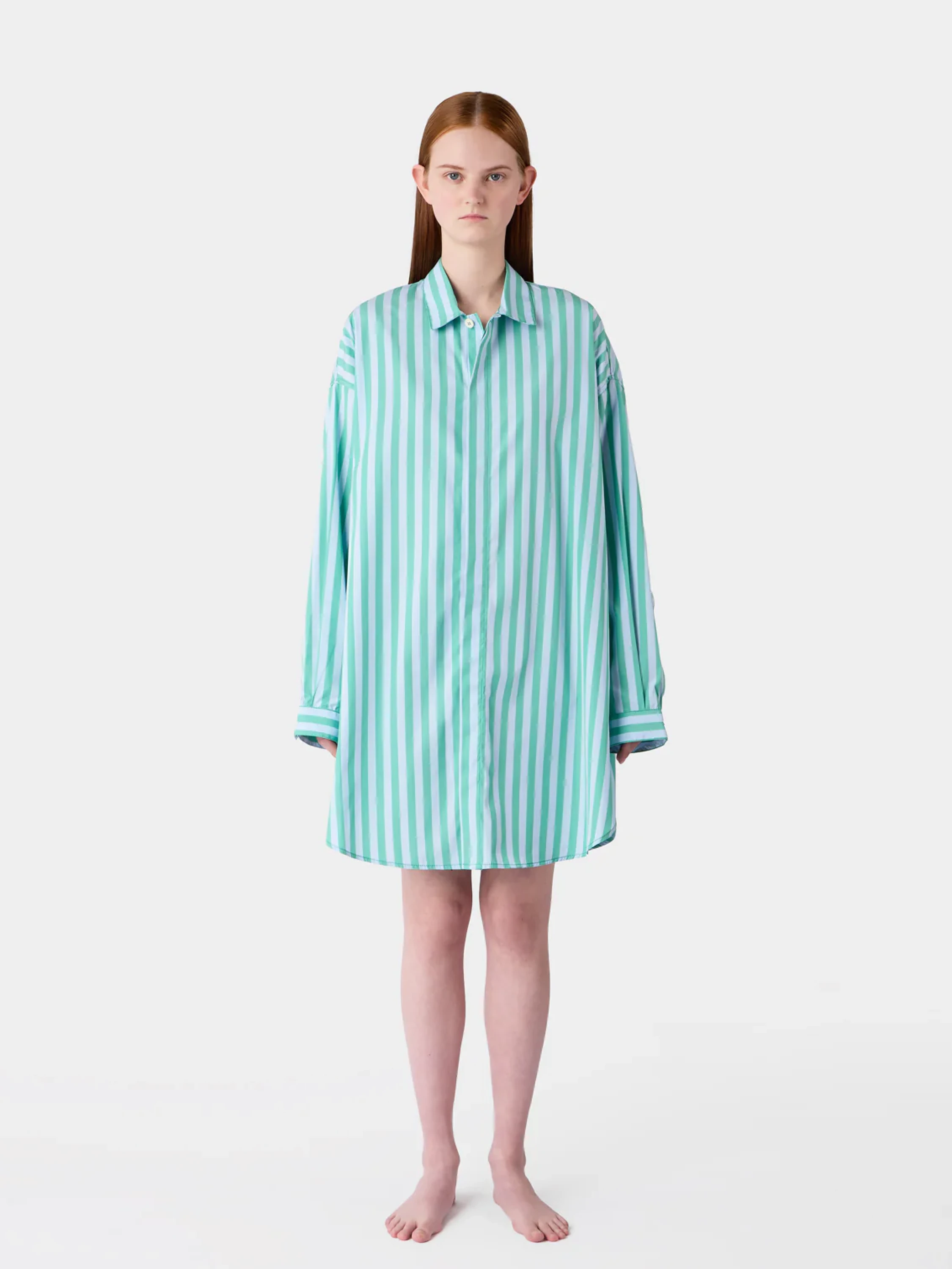 Женская рубашка Sunnei Mega Over Shirt Mint Green