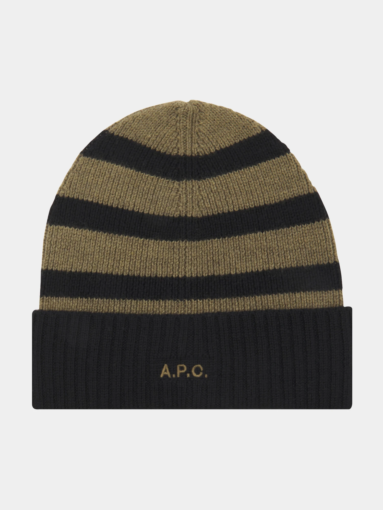 Шапка A.P.C. Martin Knit Cap Noir/Khaki