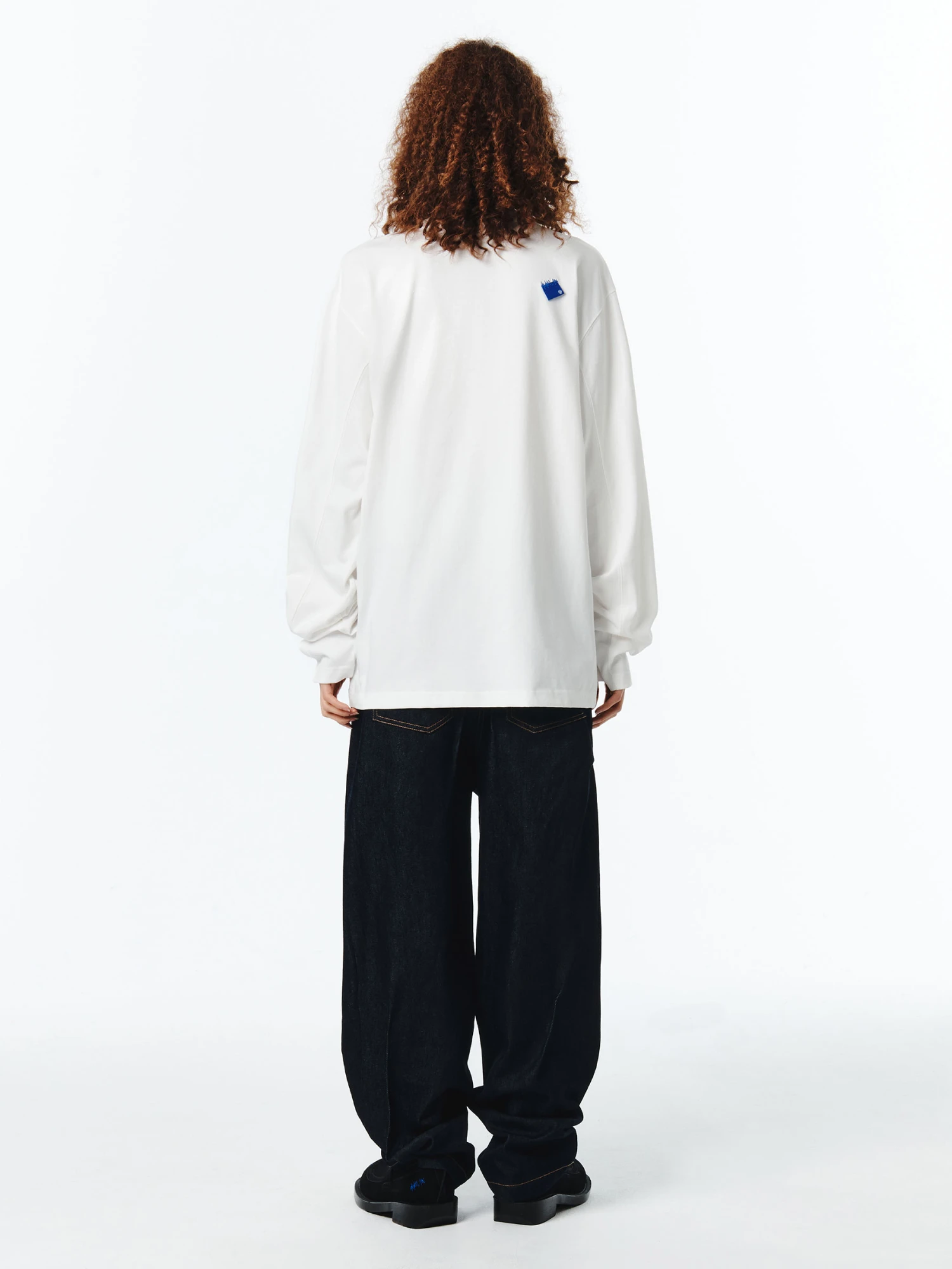 Лонгслив ADERERROR Sig; BL Tag L/S 01 Off White
